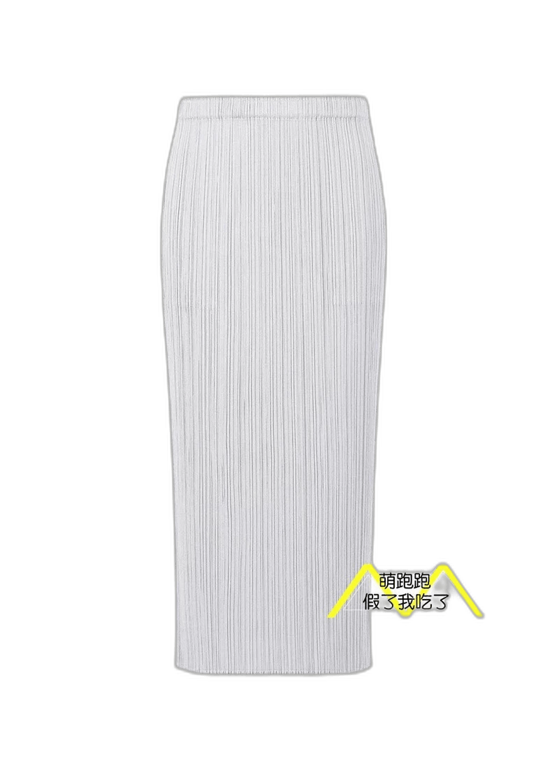 Issey Miyake Issey Miyake Grey Straight Skirt Size 2-yf Size US 26 / EU 42 - 1 Thumbnail