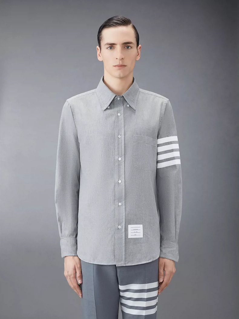Thom Browne Thom Browne Full cotton shirt Size US L / EU 52-54 / 3 - 3 Thumbnail