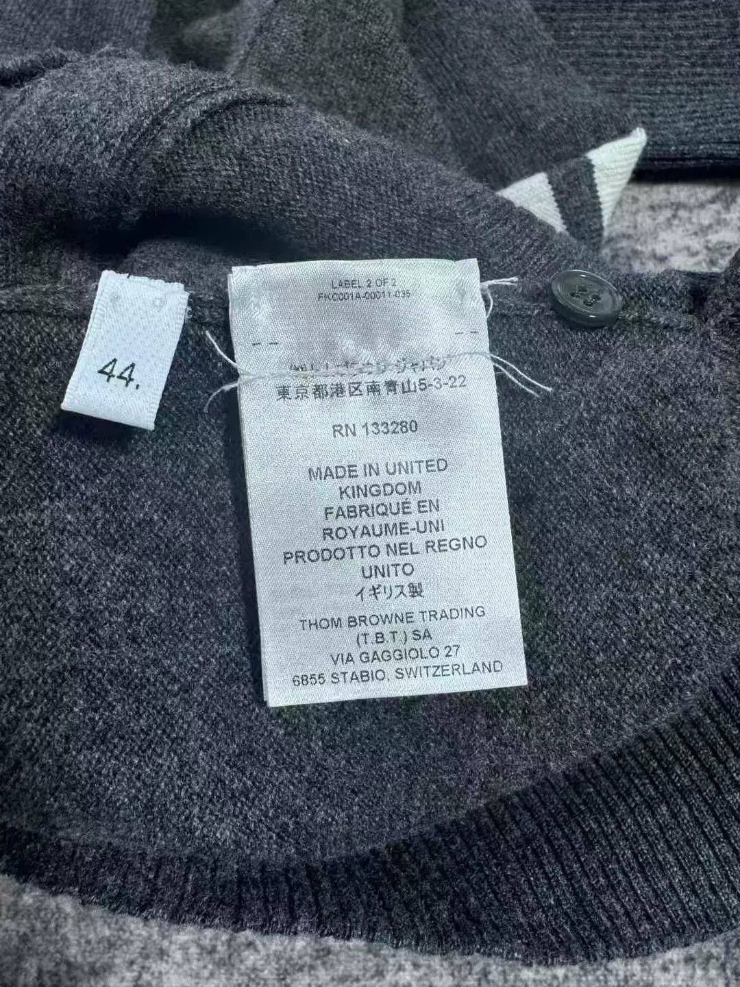 Thom Browne thom browne gray cashmere cardigan. Size US M / EU 48-50 / 2 - 5 Thumbnail