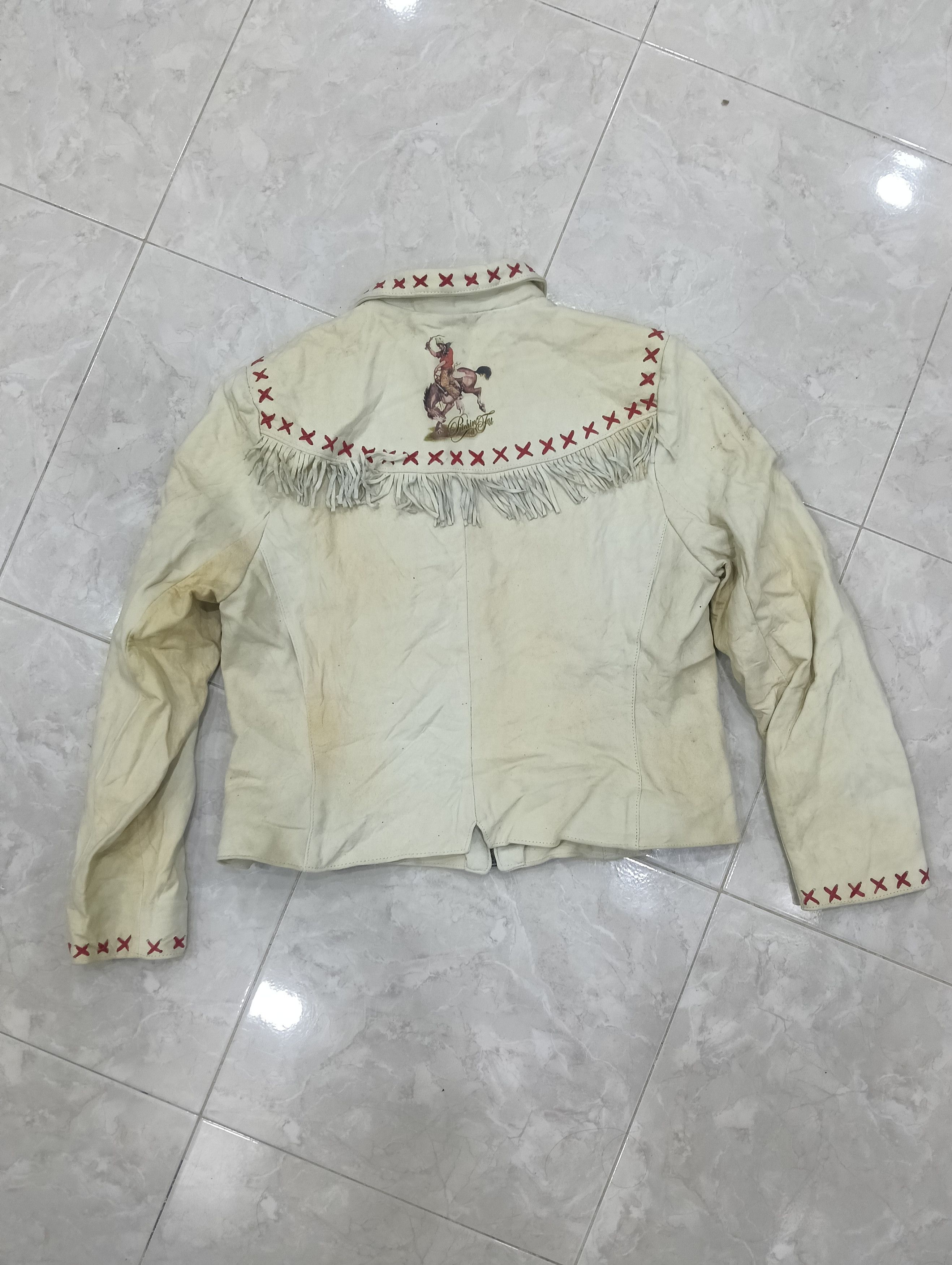 Double D Ranch Vintage Western Double D Ranch Soft Leather Jacket Size XL / US 12-14 / IT 48-50 - 2 Thumbnail