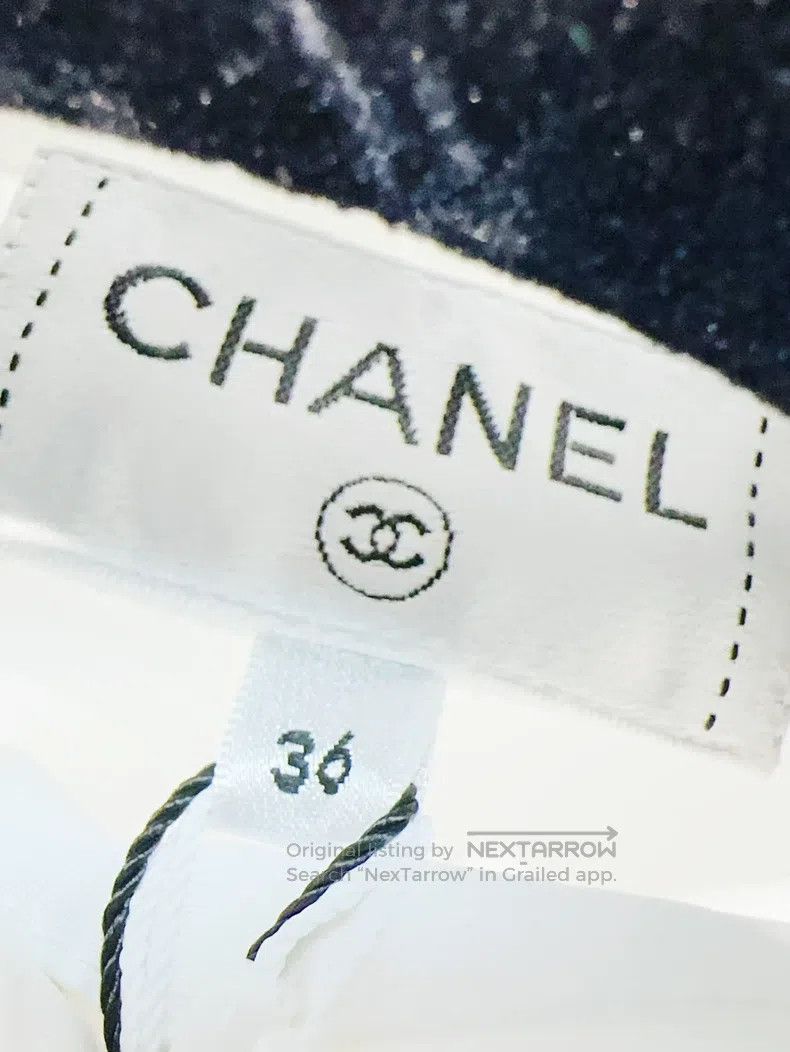 Chanel Chanel 20P white diamond buckle streamer shirt Size XS / US 0-2 / IT 36-38 - 5 Thumbnail