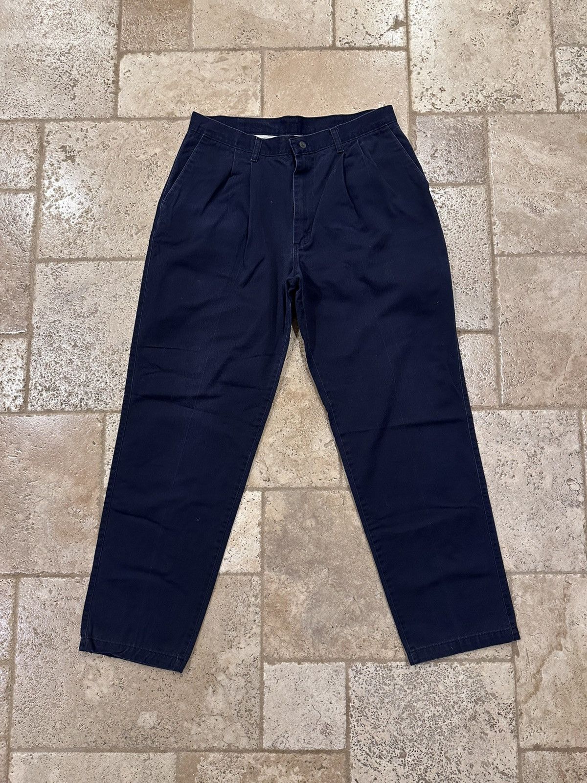 Lee × Vintage Vintage Lee Navy Blue Dress Pants Size US 32 / EU 48 - 1 Thumbnail