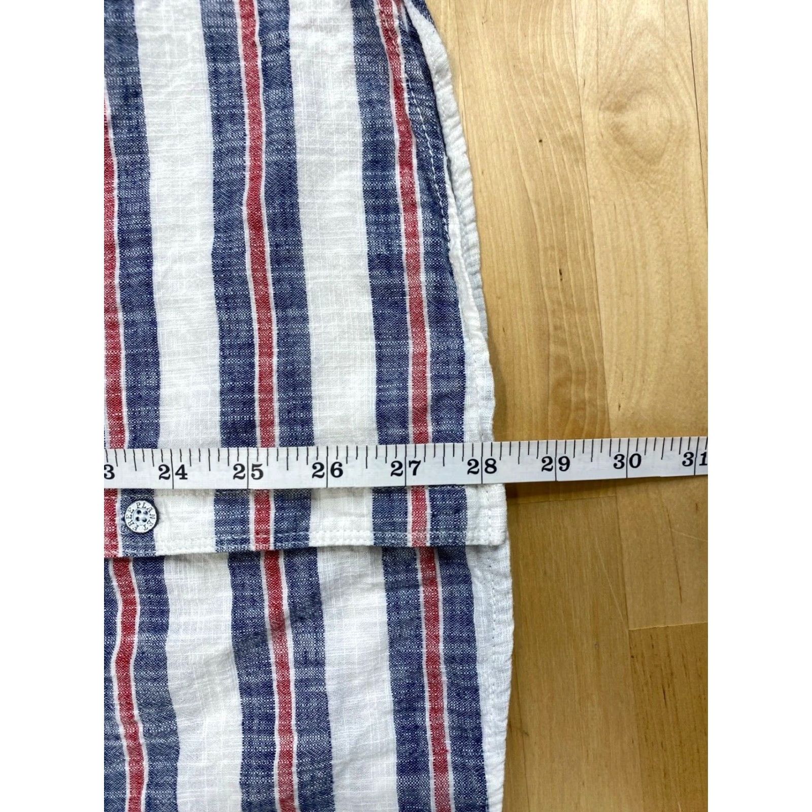 Vintage VINTAGE Free Planet Mens Button-Up Plaid Shirt XL Blue Red White Casual Short Sleeve Collared Size US XL / EU 56 / 4 - 5 Thumbnail