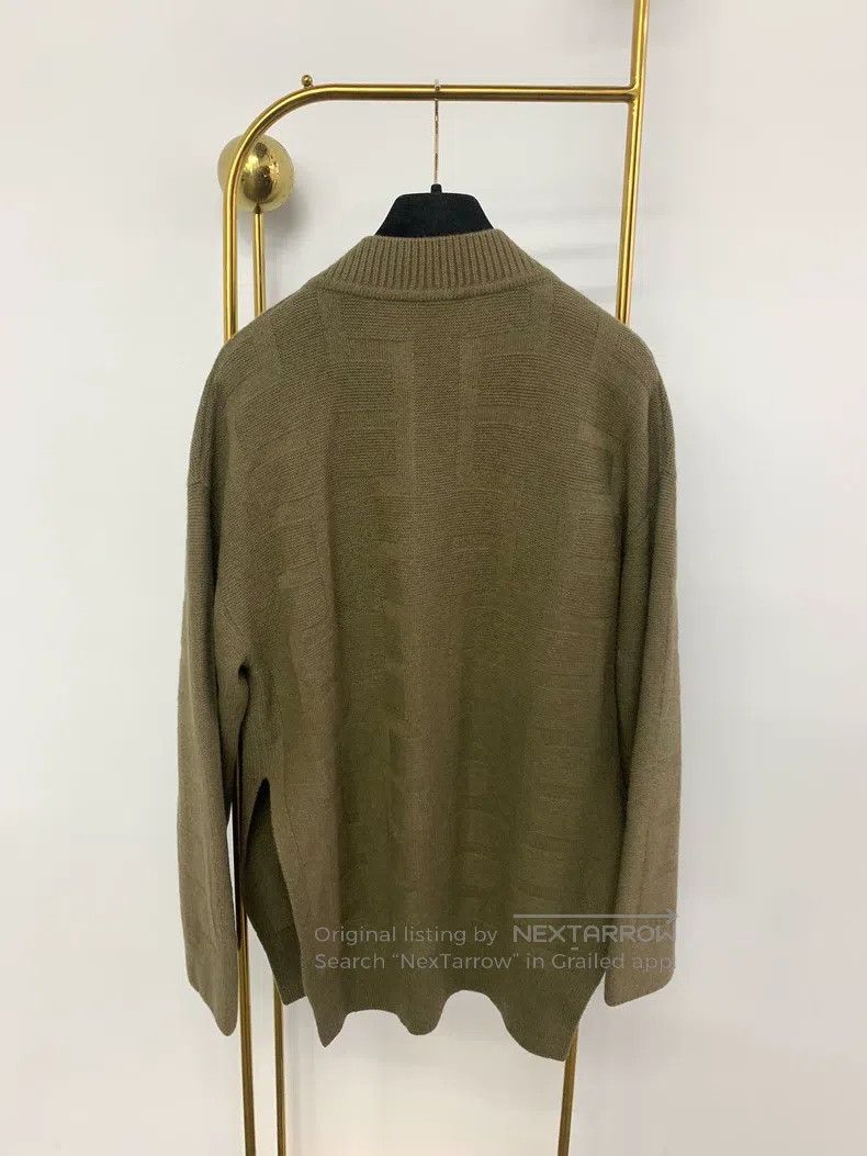 Hermes Hermes Green textured wool knitted sweater Size XXS / US 00 / IT 34 - 3 Thumbnail