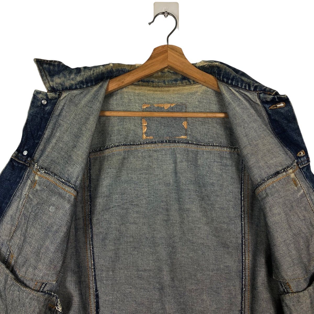 Hysteric Glamour 🔥90’s Vintage Trucker Denim Jacket Biker GMC Japan Size US M / EU 48-50 / 2 - 11 Thumbnail
