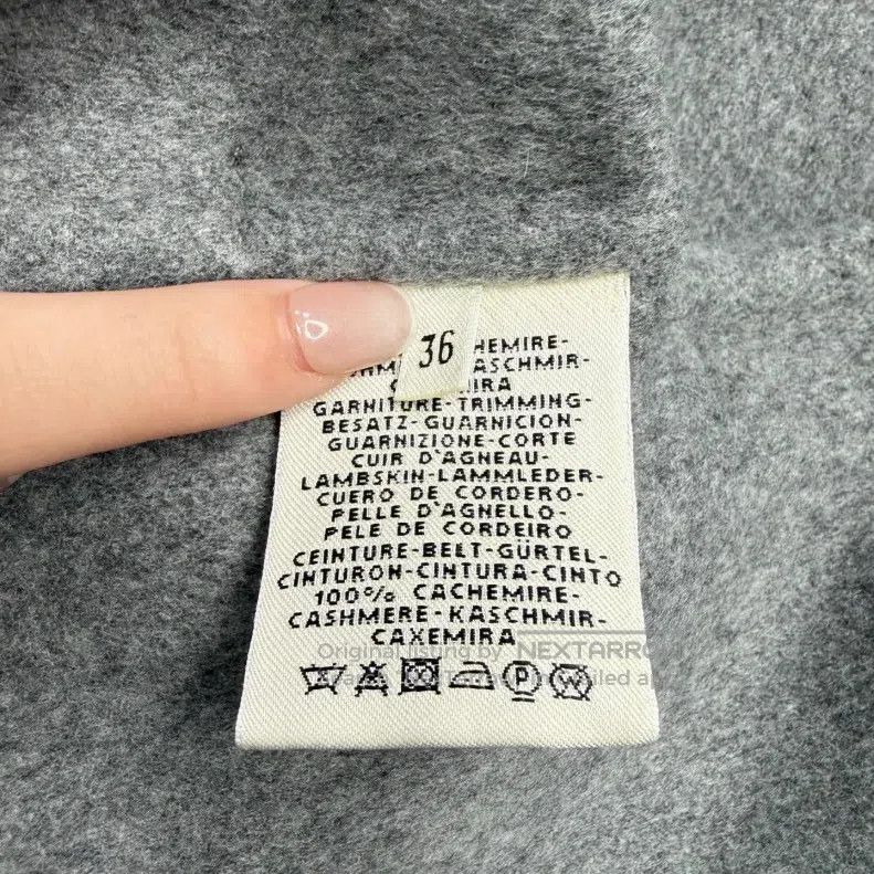 Hermes Hermes Gray Cashmere Tweed Coat with Belt Size XS / US 0-2 / IT 36-38 - 6 Thumbnail