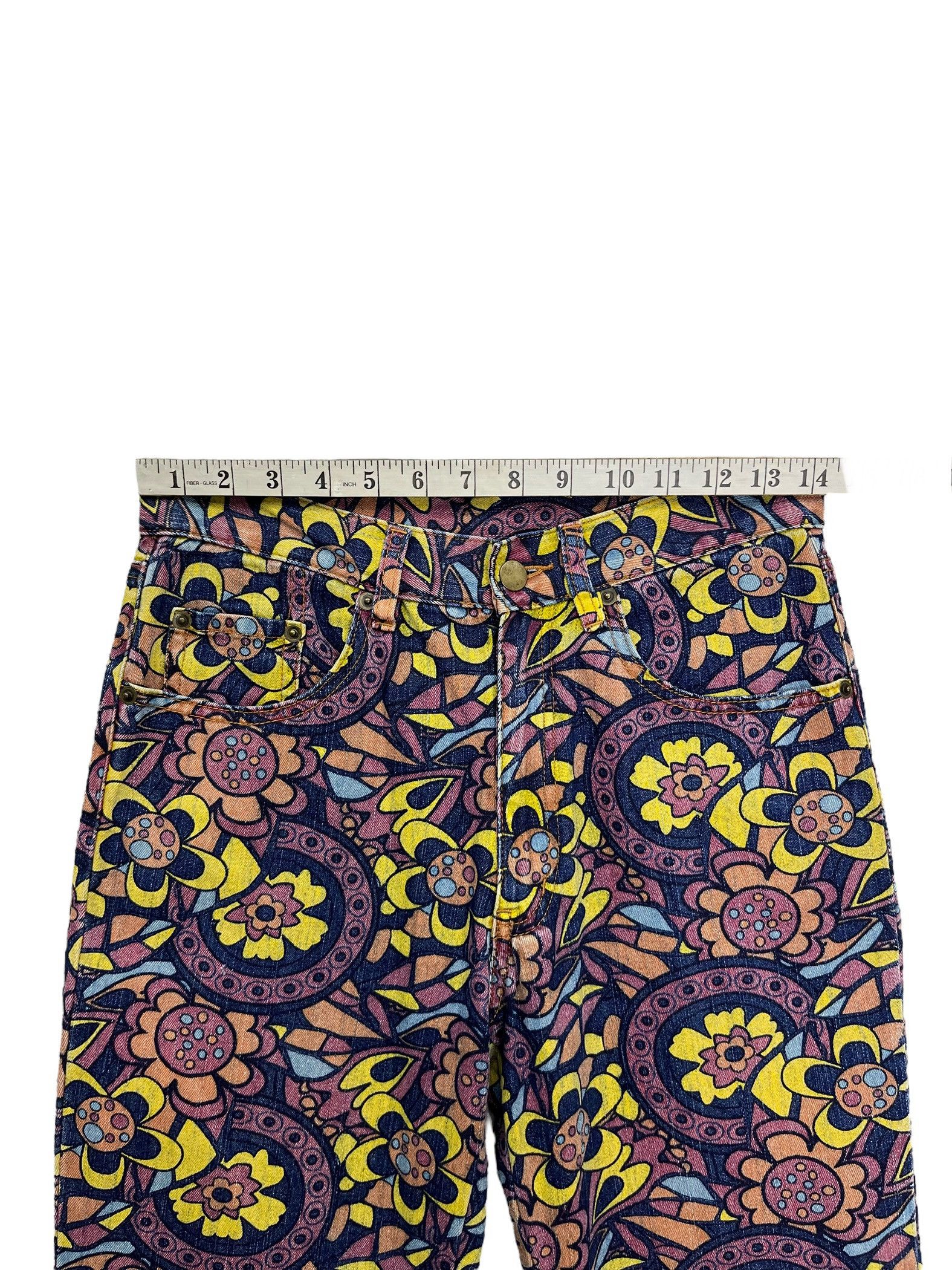 Vintage 90’s! Full Print Flower Murakami's Style Woman's Flared Size 28" / US 6 / IT 42 - 8 Thumbnail