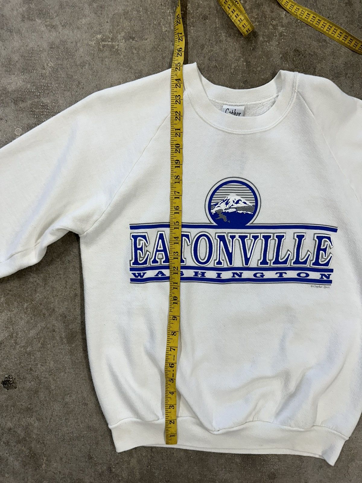 Vintage Vintage 90s Eatonville Washington Sweatshirt Size L / US 10 / IT 46 - 9 Thumbnail