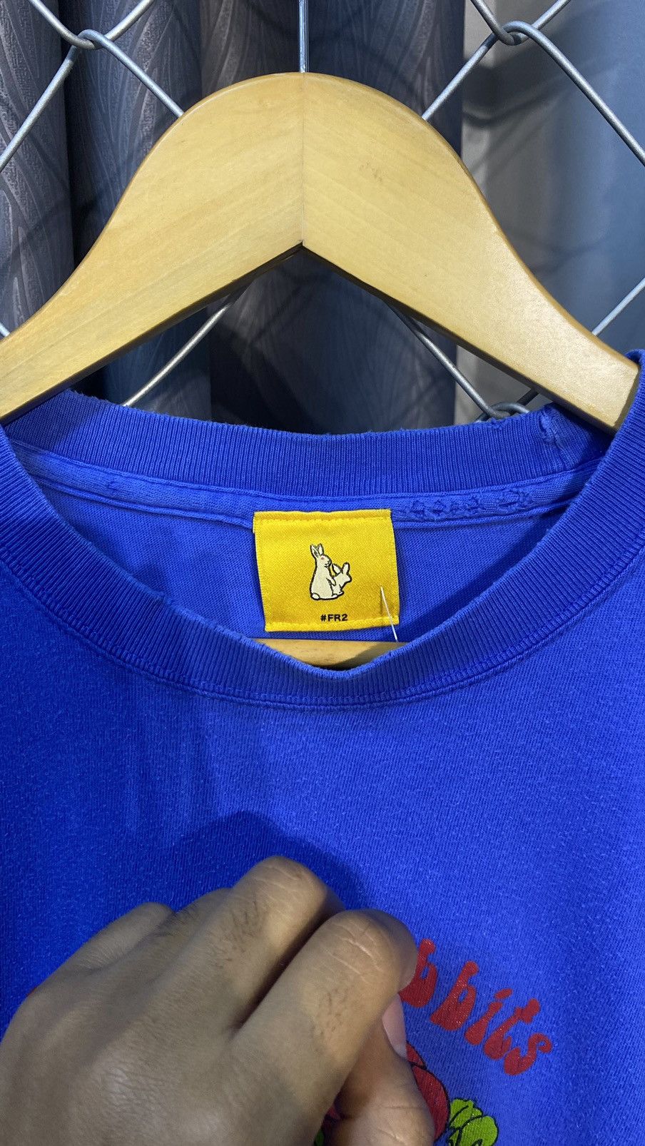 FR2 × Vintage Smoking Kills FR2 xx distress Tshirt Blue Size US M / EU 48-50 / 2 - 9 Thumbnail