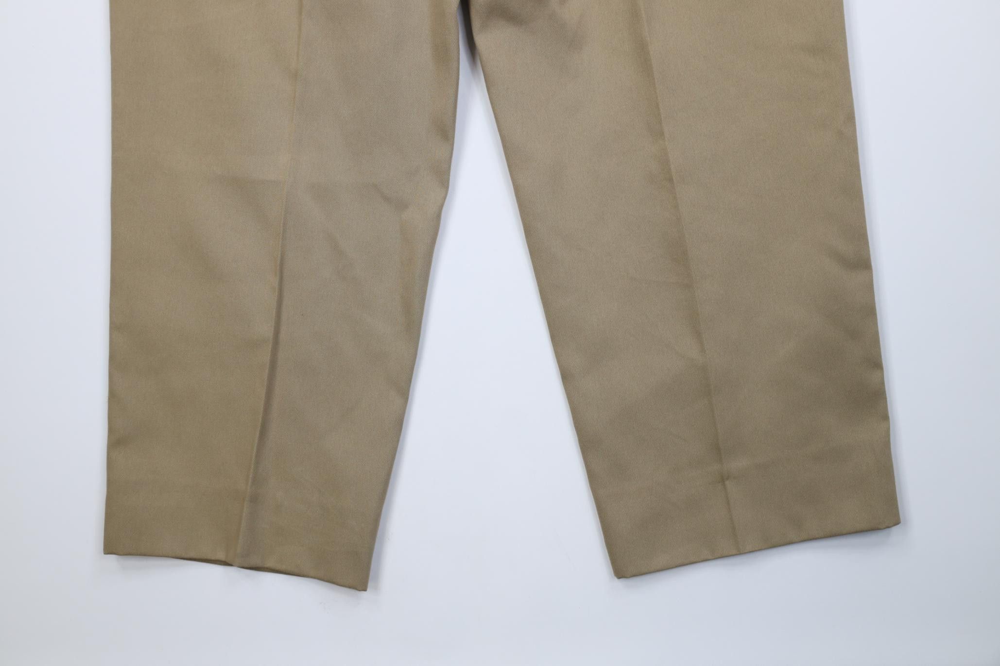 Vintage Vintage 90s Streetwear Wide Leg Chino Pants Trousers Beige Size US 36 / EU 52 - 15 Thumbnail