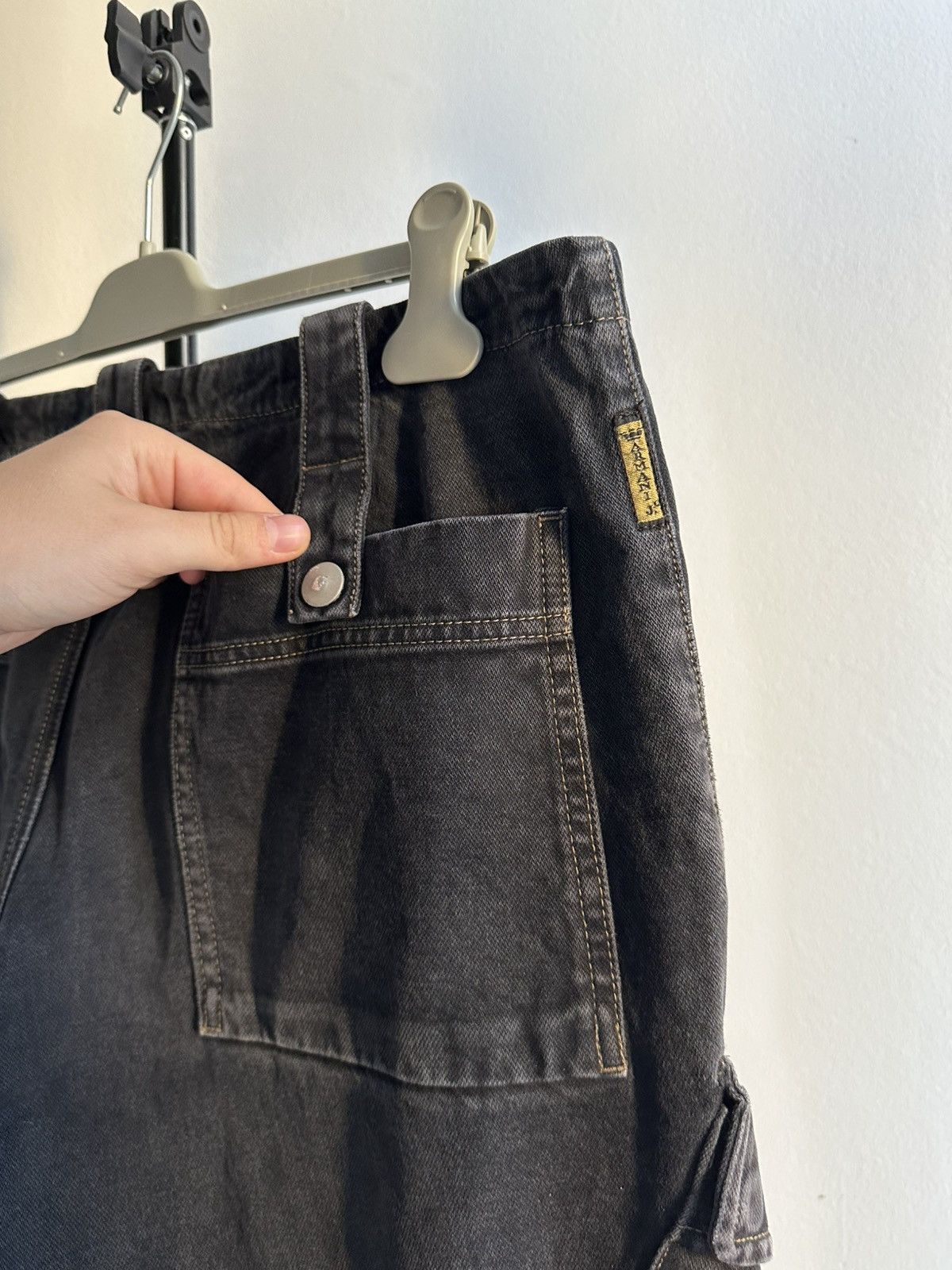 Armani Armani Jeans Fireman Archive 90s Faded Zipped Cargo Pants Size US 34 / EU 50 - 4 Thumbnail