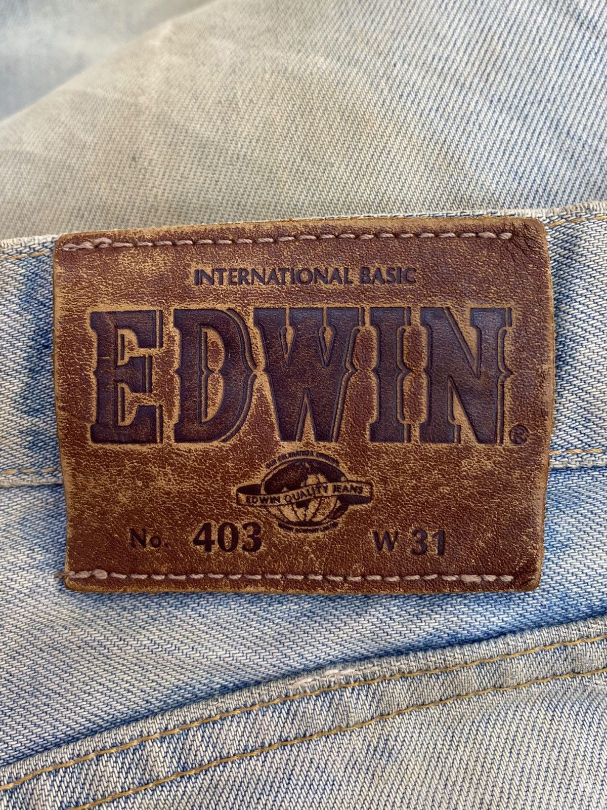 Edwin Vintage Edwin Dirty Mud Wash Style Ripped Jeans Size US 28 / EU 44 - 11 Thumbnail
