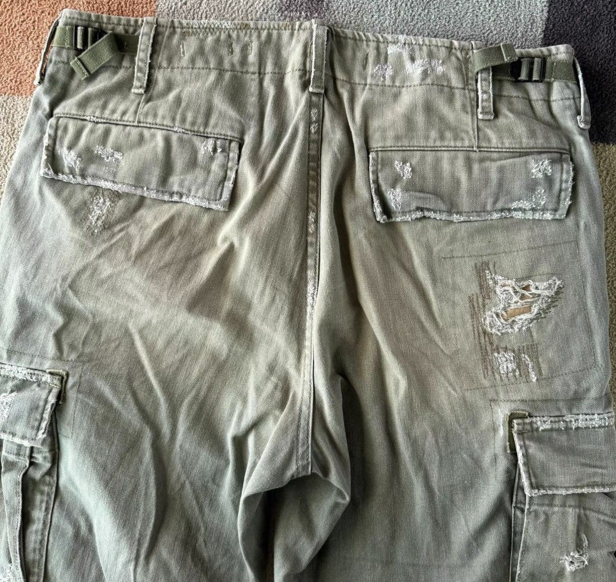 Ralph Lauren Ralph Lauren Denim Supply Patchwork Cargo Pants K22 Size US 31 - 7 Thumbnail