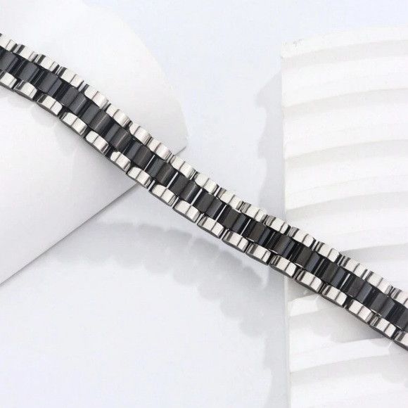 Other Men Fashionable Business Style Stainless Steel Bracelet Size ONE SIZE - 5 Thumbnail