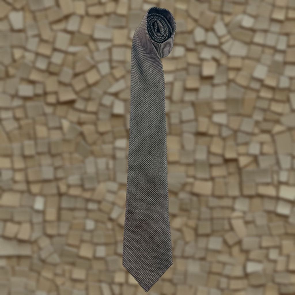 Kenneth Cole Kenneth Cole Reaction 100% Silk Men's Neck Tie Brown Gray Size ONE SIZE - 1 Thumbnail