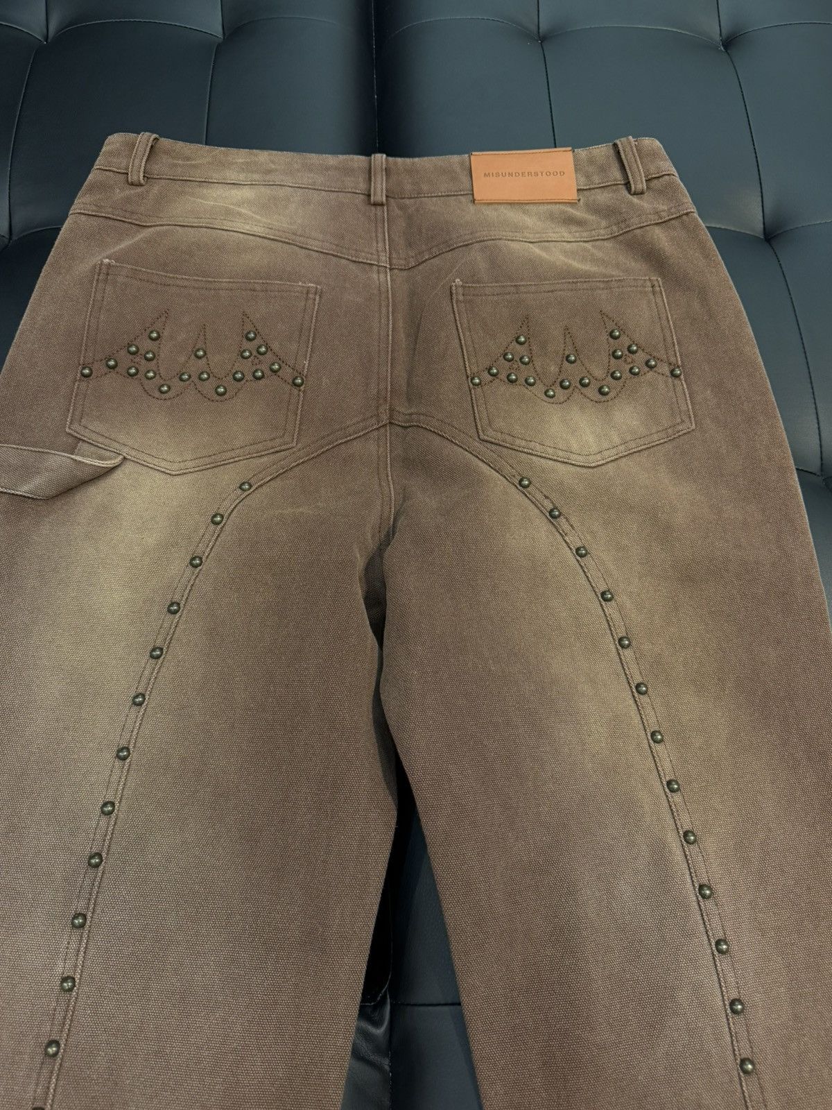 Misunderstood Size 36 - Misunderstood Bronco Brown Denim Jeans Size US 36 / EU 52 - 5 Thumbnail