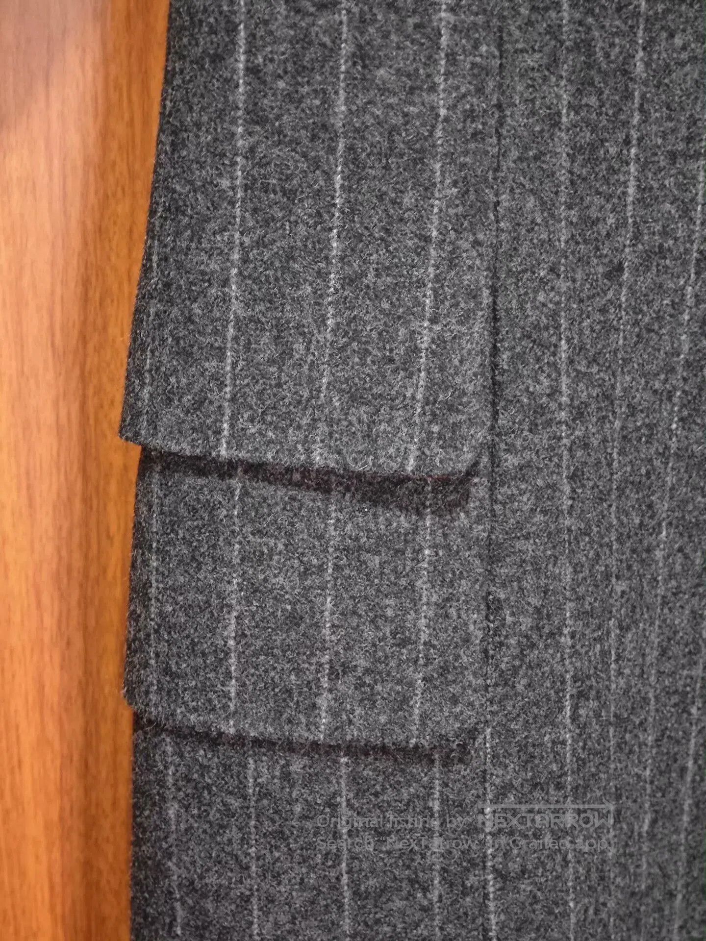 Yuji Yamada Yuji Yamada Wool Overcoat with Stripes. Size US L / EU 52-54 / 3 - 4 Thumbnail
