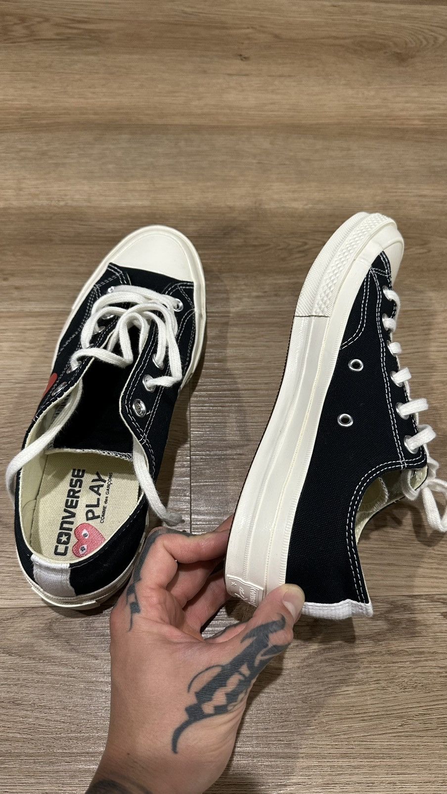 Comme des Garcons CDG Low Top Chucks Size US 9 / EU 42 - 8 Thumbnail