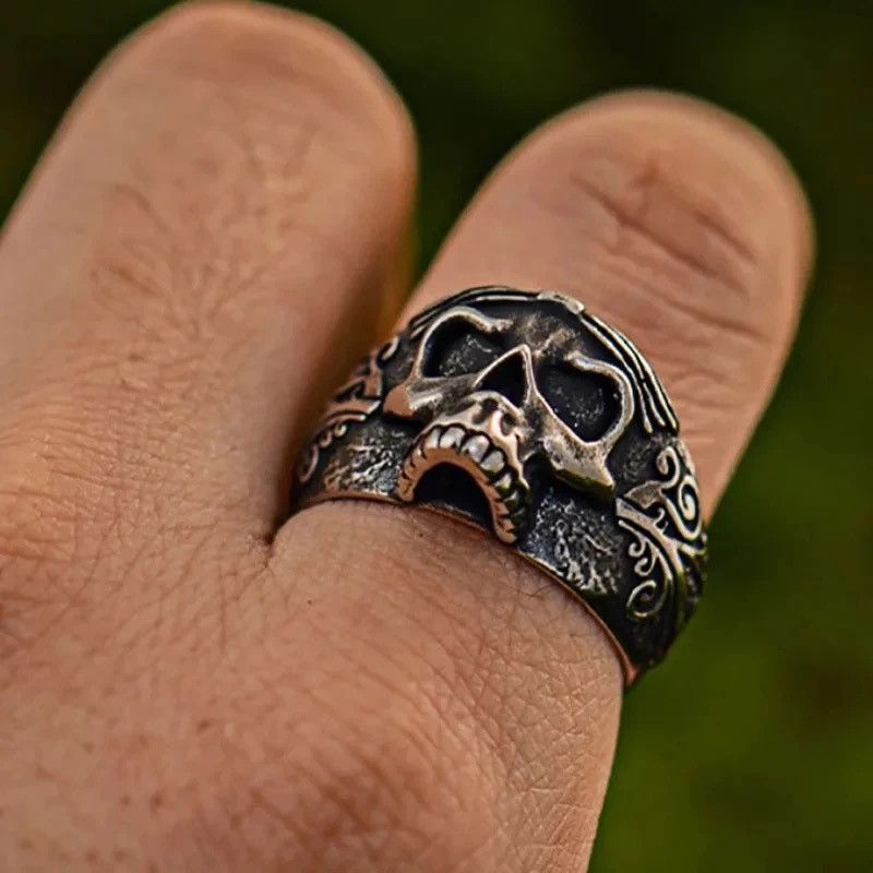 Jewelry Vintage Creative Skeleton Ring Jewelry Size ONE SIZE - 2 Thumbnail