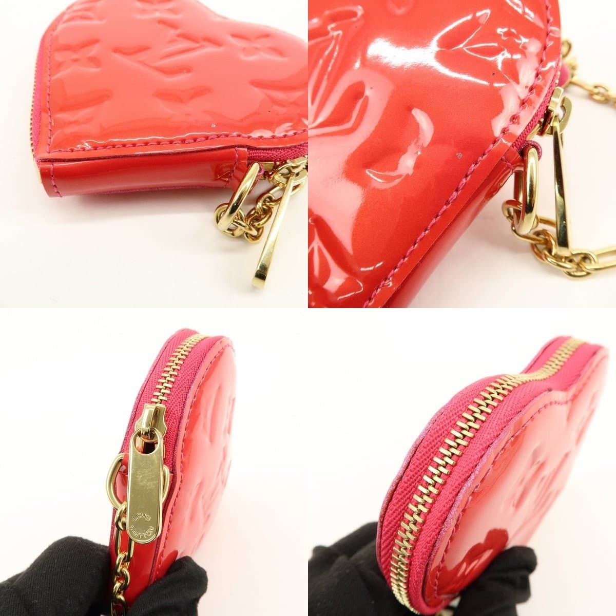 Louis Vuitton Louis Vuitton Monogram Vernis Porte Monnaie Coeur Coin Purse Size ONE SIZE - 5 Thumbnail