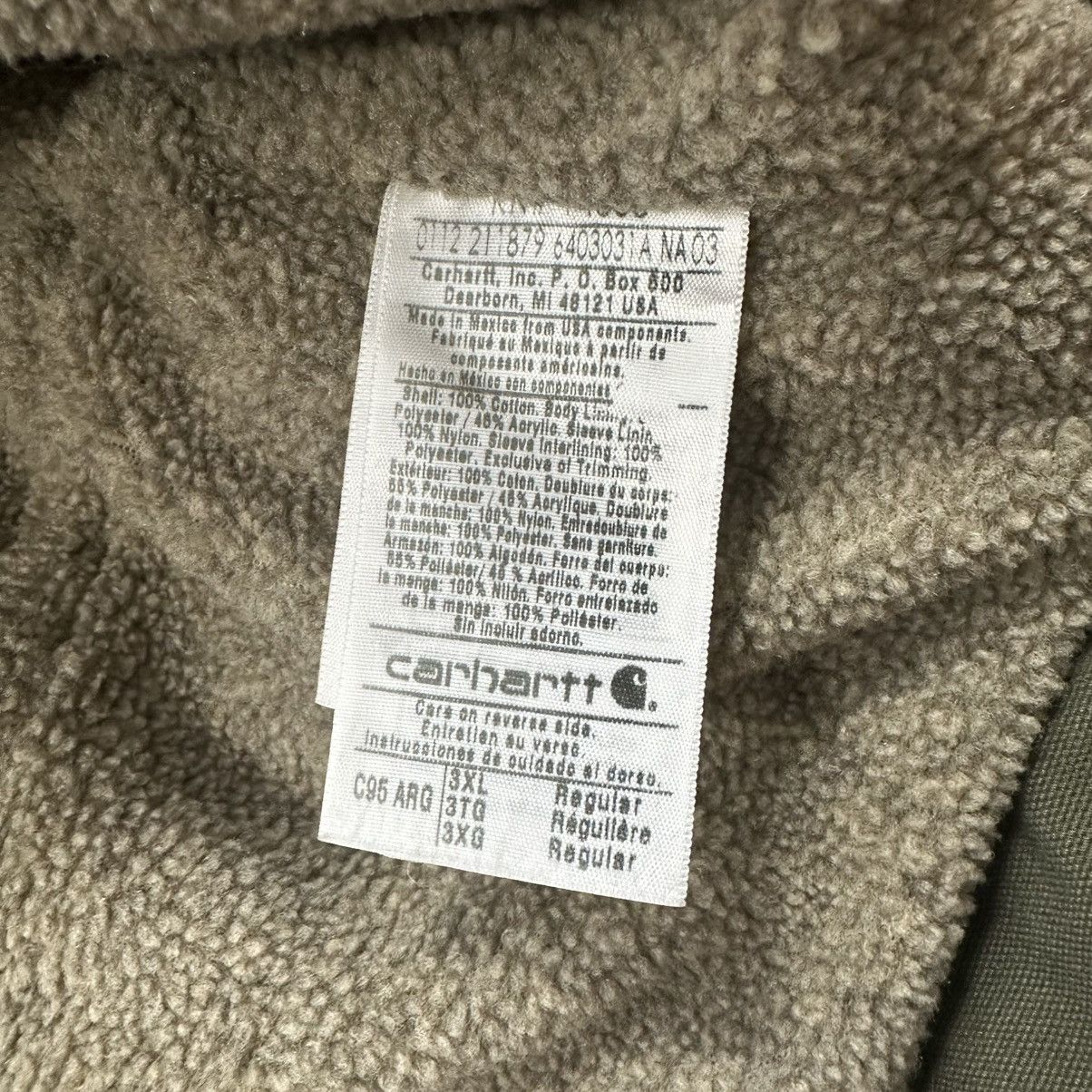Carhartt Vintage 2000s Carhartt C95 ARG Sherpa Lined Zip Up Jacket Size US XXL / EU 58 / 5 - 10 Thumbnail