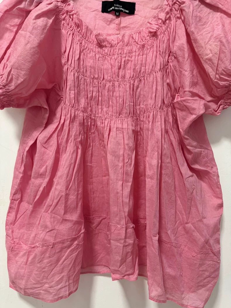 Comme des Garcons Comme Des Garcons Pink bubble sleeve pleated doll top Size M / US 6-8 / IT 42-44 - 2 Thumbnail