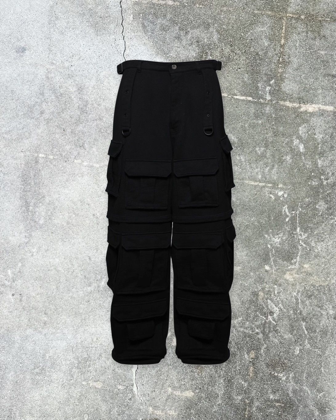 image of Vetements Blackout Cargo Sweatpants, Men's (Size 36)