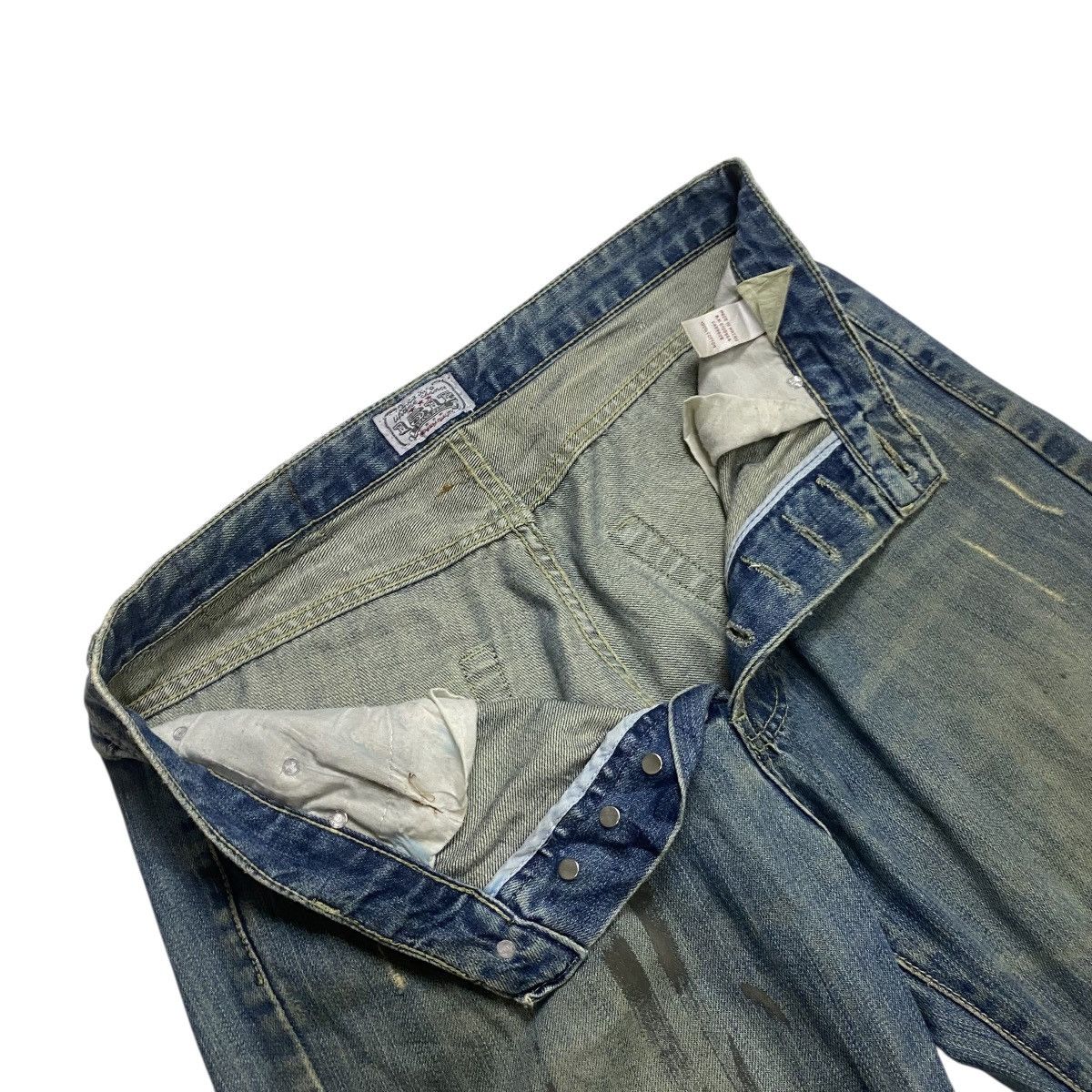 Japanese Brand 151E Distressed painting baggy pant Size US 33 - 6 Thumbnail