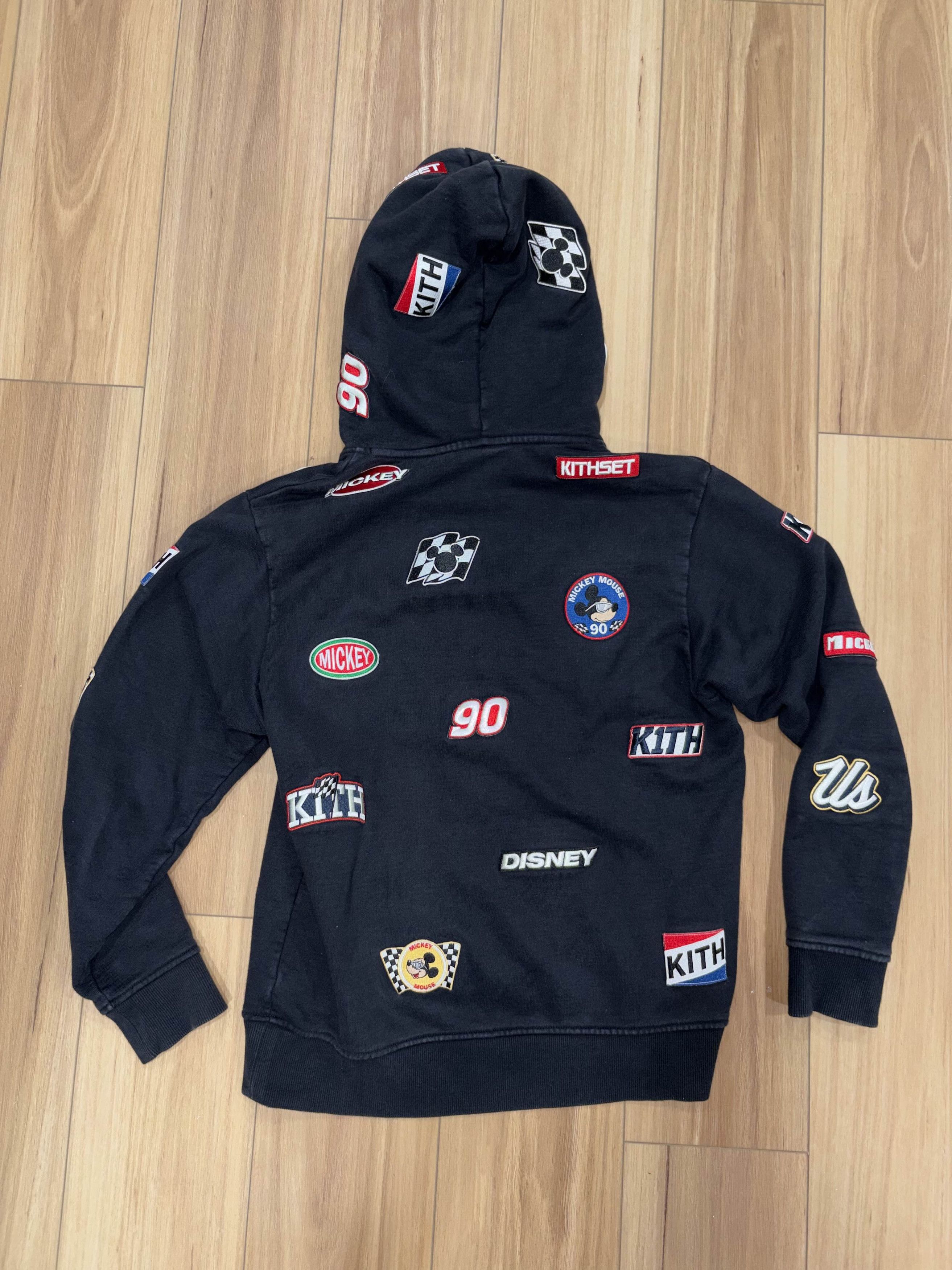 Disney × Kith Kith x Disney Mickey AOP Patch Hoodie Black Size US M / EU 48-50 / 2 - 4 Thumbnail