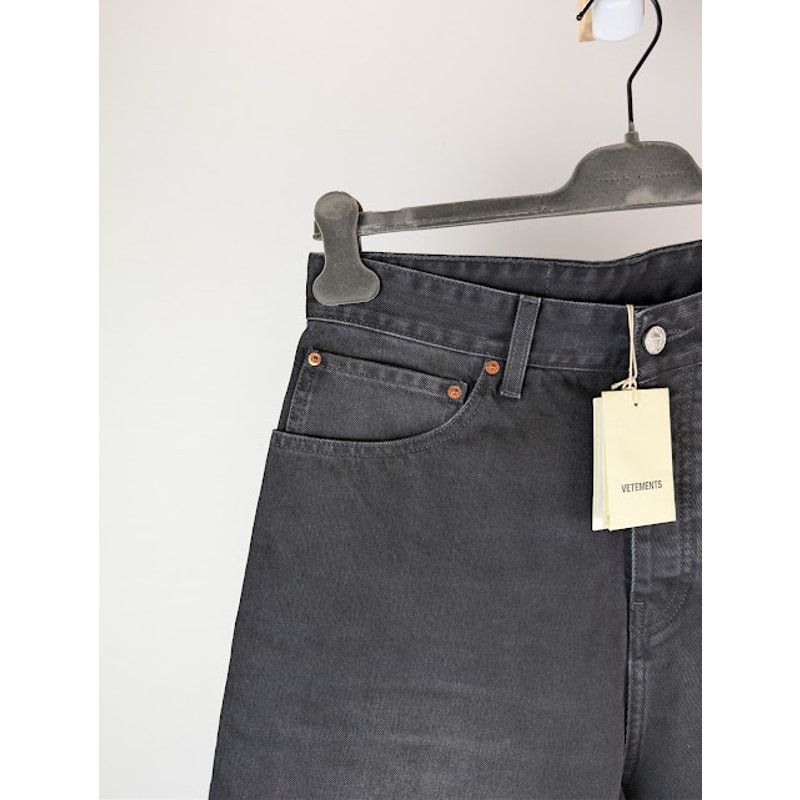 Vetements o1rshd1 Baggy Denim Shorts in Black Size US 30 / EU 46 - 6 Thumbnail
