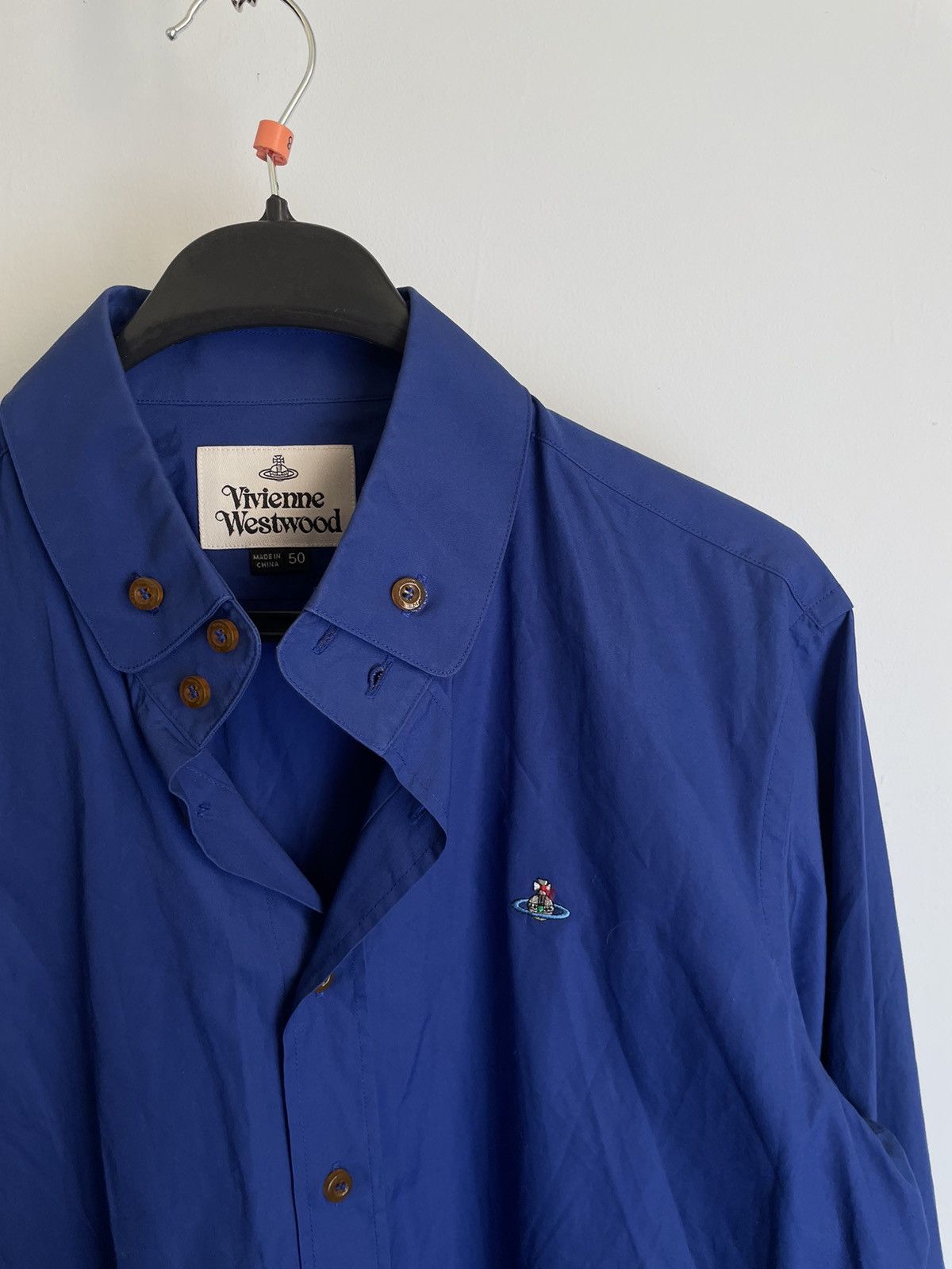 Vivienne Westwood Vivienne Westwood Longsleeve Shirt Logo Blue Size US M / EU 48-50 / 2 - 2 Thumbnail