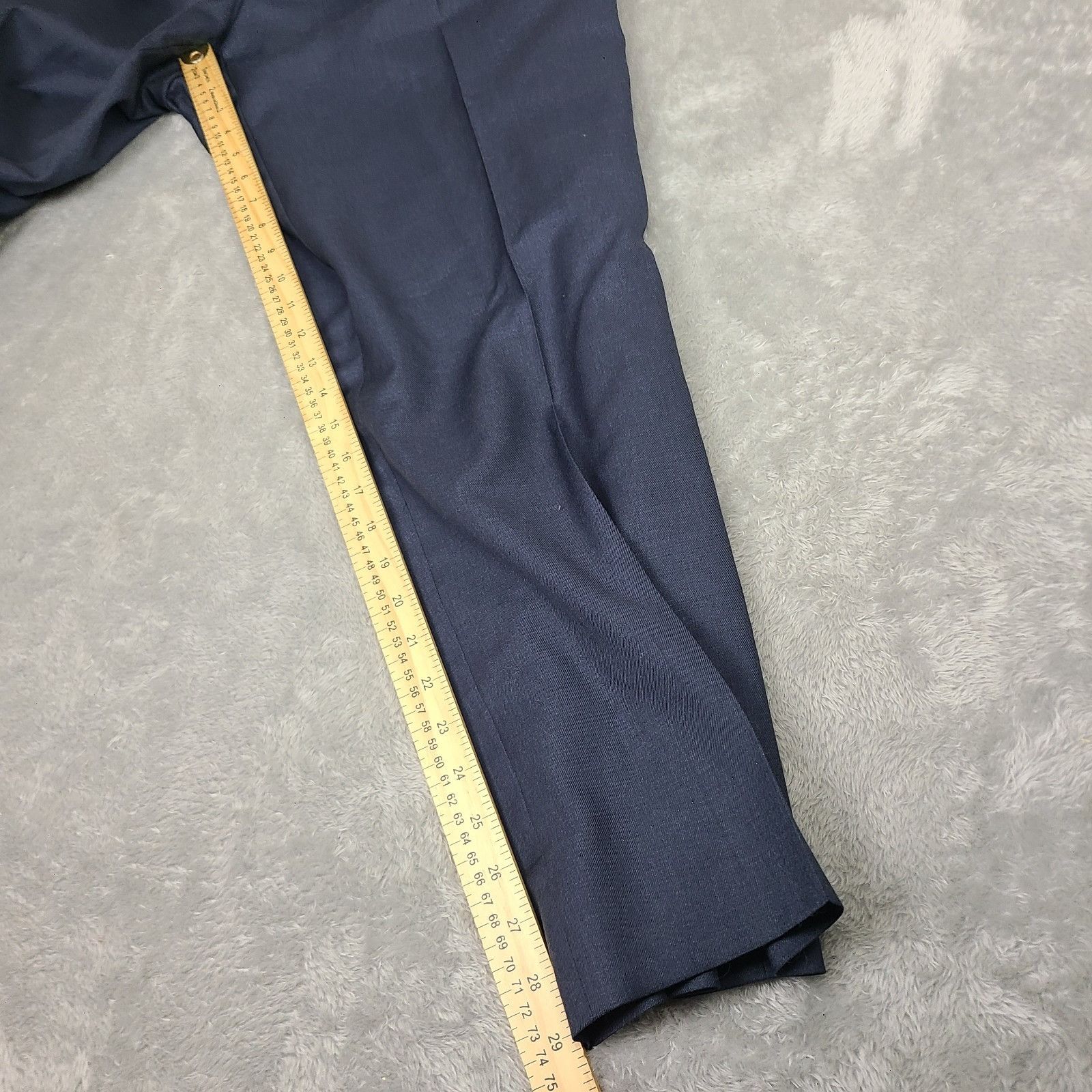 Santorelli Santorelli Dress Pants - Size 44x29 - Blue - 100% Virgin Woo Size US 44 / EU 60 - 3 Thumbnail