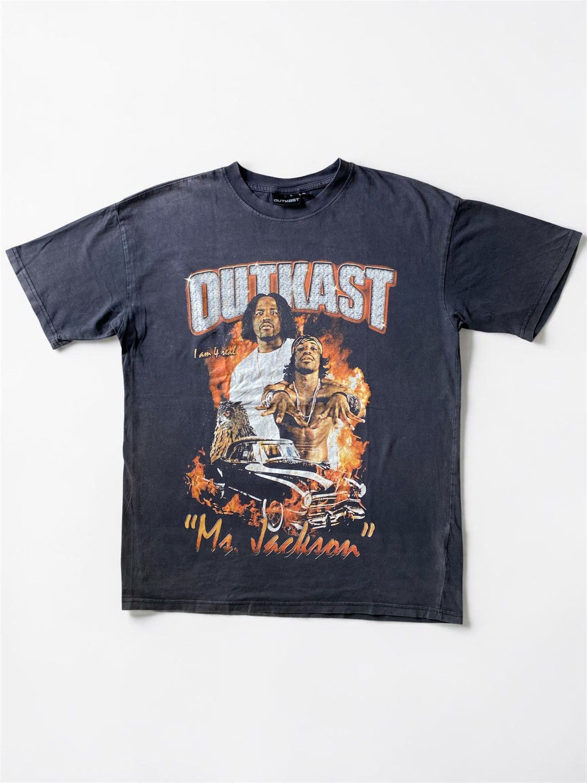 Rap Tees Outkast Andree 3000 Washed Rap tee Size US L / EU 52-54 / 3 - 1 Thumbnail