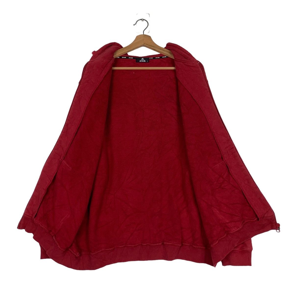 Airwalk AIRWALK Big Logo Red Zipper Hoodies Sweatshirts #0705-C32 Size US L / EU 52-54 / 3 - 12 Thumbnail