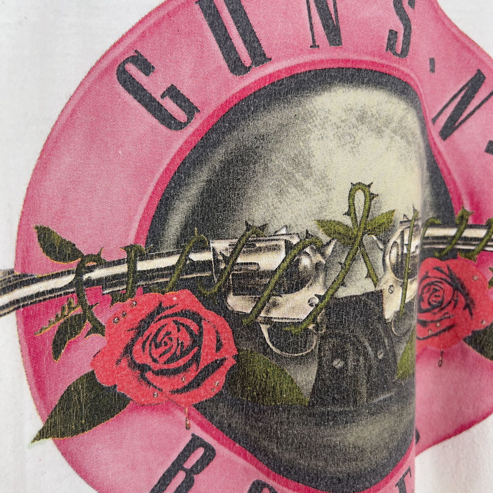 Guns N' Roses Guns N Roses Tee Men's Size M White Cotton Short Sleeve` Size US M / EU 48-50 / 2 - 5 Thumbnail