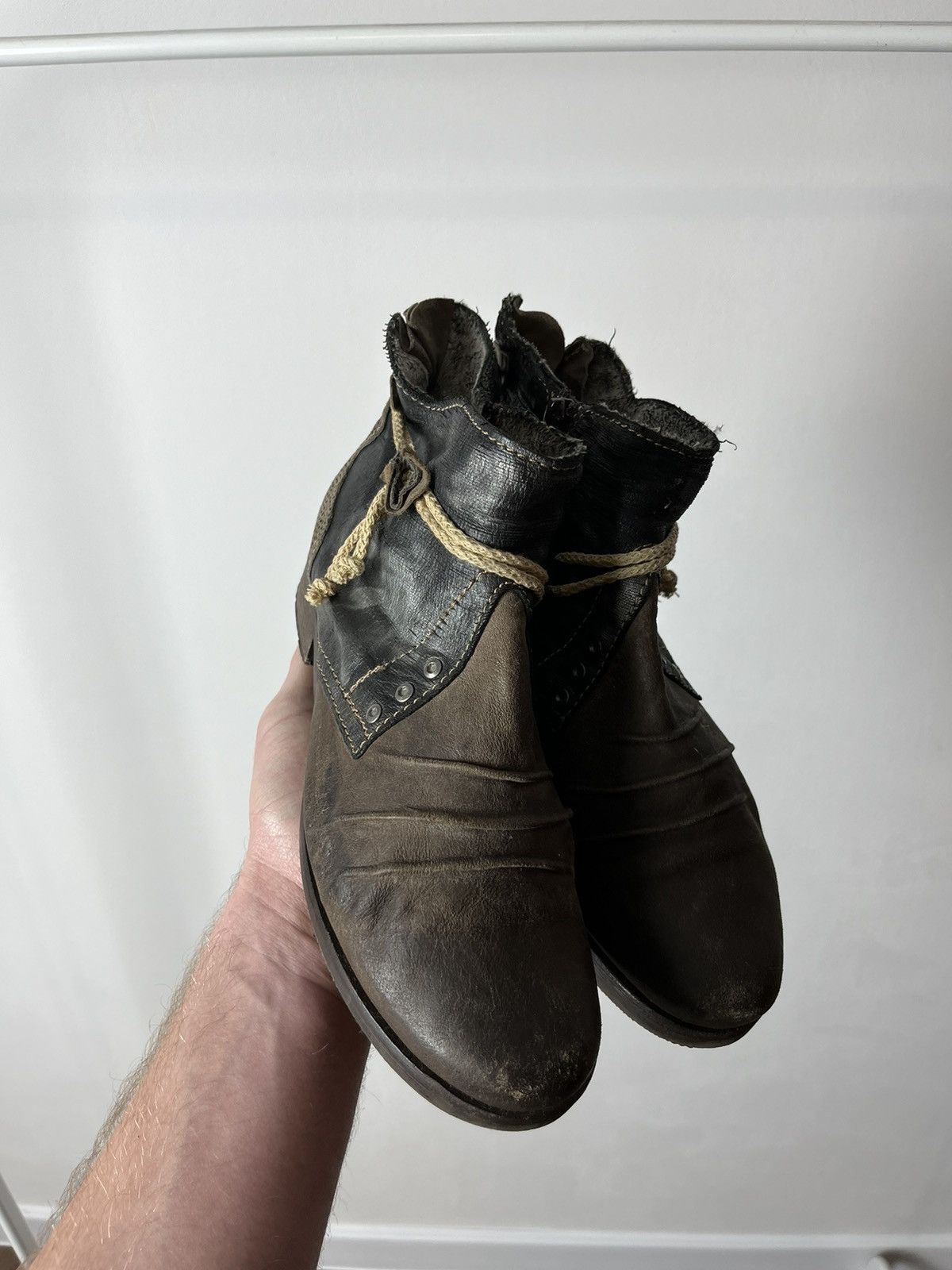 Japanese Brand × Vintage Vintage Avant Garde Womans Made in Italy Boots Shoes Leather Size US 6 / IT 36 - 3 Thumbnail