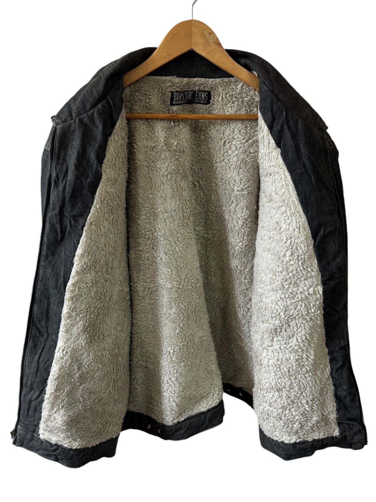 If Six Was Nine Vintage Barcode Jeans Denim Jacket Sherpa Size US XXL / EU 58 / 5 - 10 Thumbnail