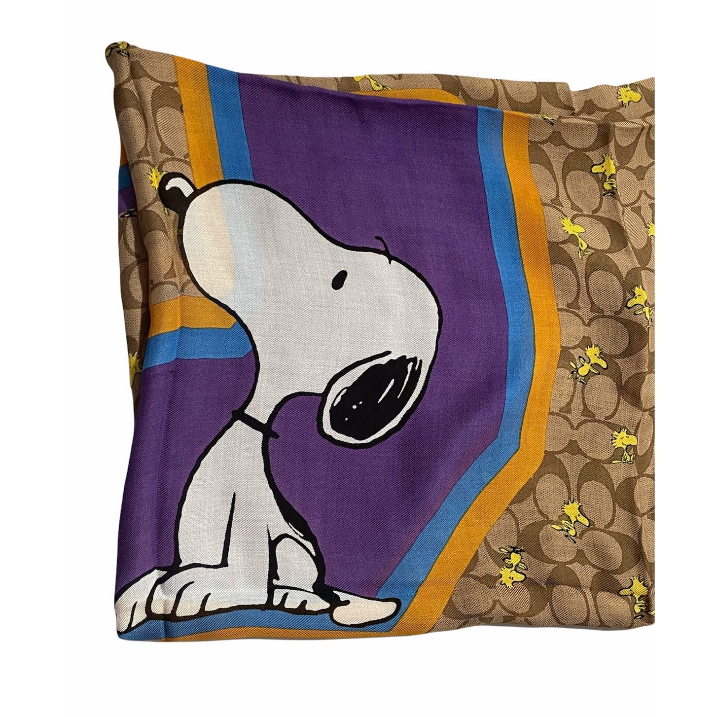 Coach Coach X Peanuts Snoopy Signature Oversized Square Scarf Size ONE SIZE - 6 Thumbnail