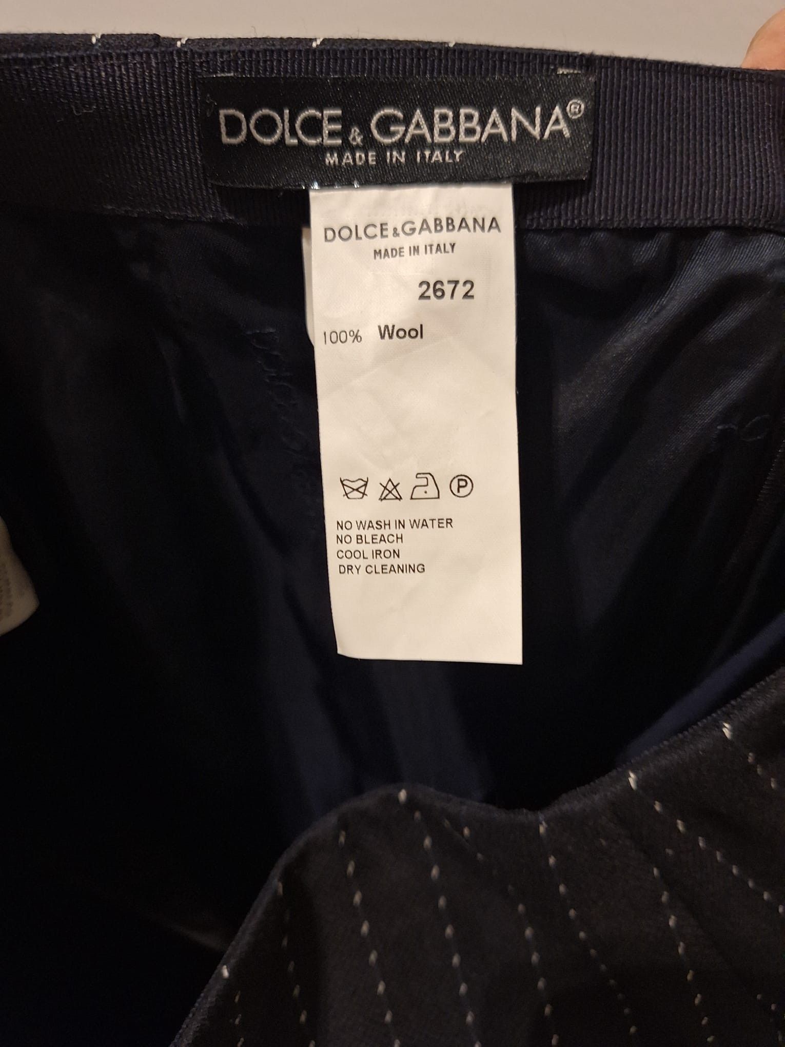 Dolce & Gabbana Dolce & Gabbana Archive Pinstripe Wool Suit Set Size XS / US 0-2 / IT 36-38 - 7 Thumbnail