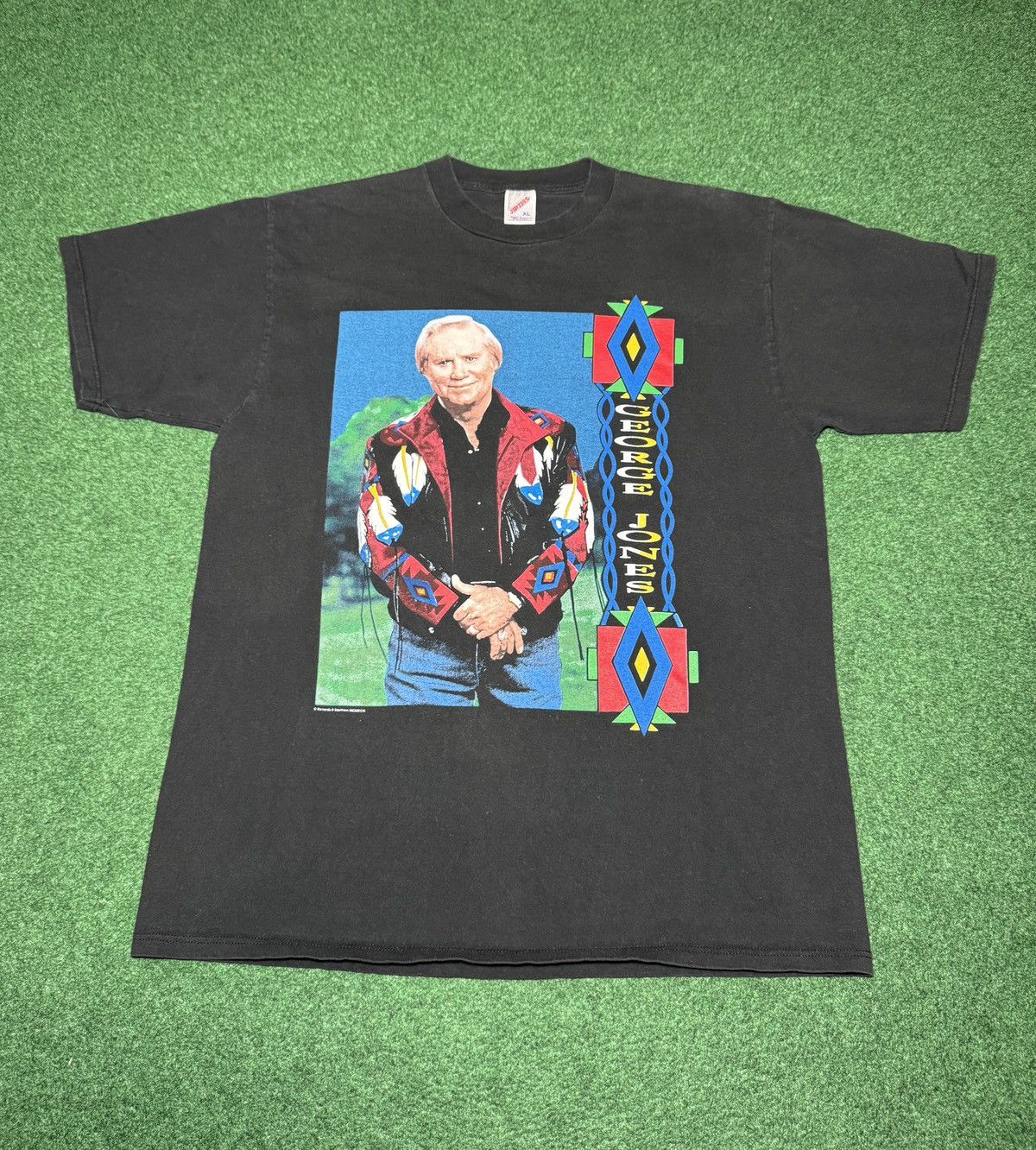 Band Tees Vintage 90s George Jones Country Western Concert XL T Shirt Size US XL / EU 56 / 4 - 1 Thumbnail