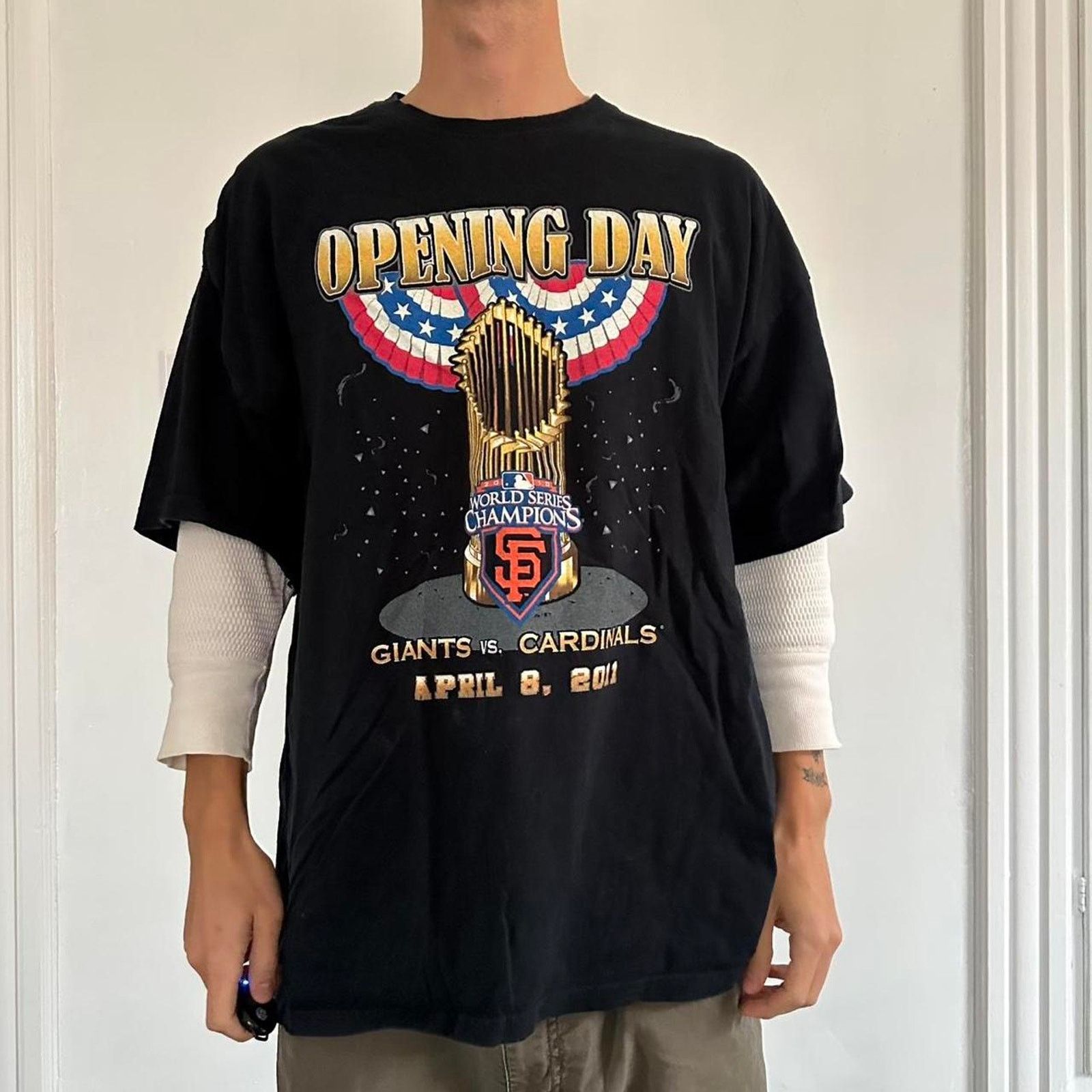MLB × Vintage Vintage San Francisco Giants World Series Baseball MLB Top Size US XXL / EU 58 / 5 - 4 Thumbnail