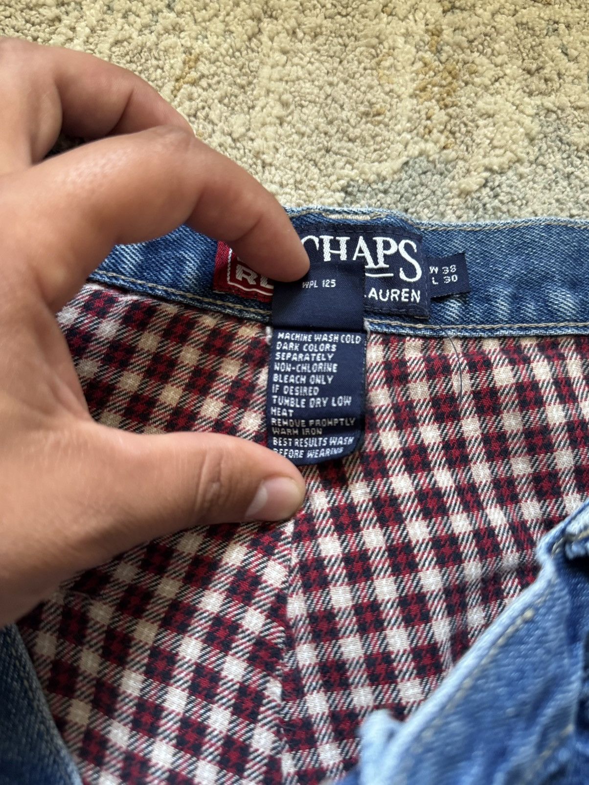 Chaps Ralph Lauren Vintage 90s Chaps Ralph Lauren Cargo Jeans Size US 38 / EU 54 - 5 Thumbnail