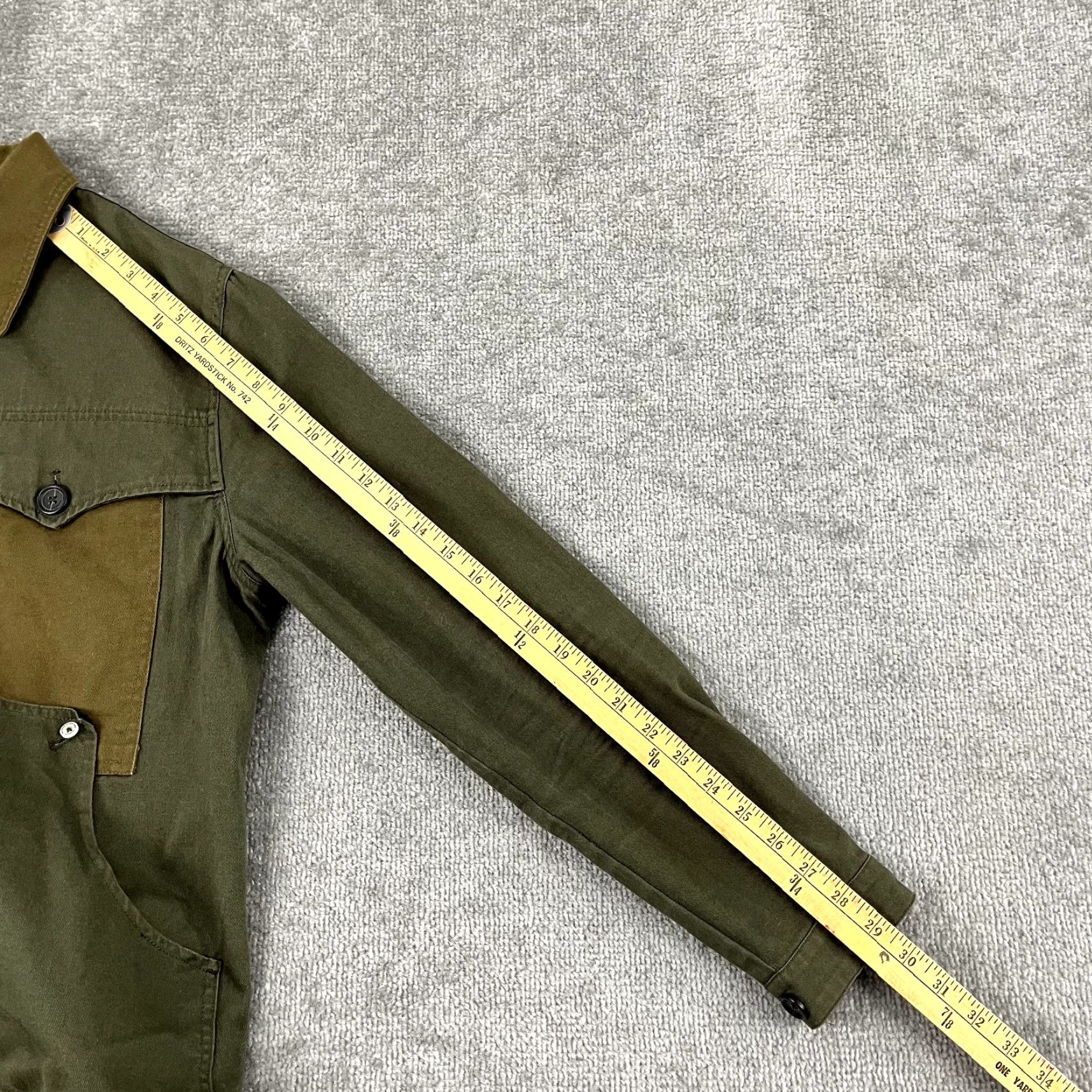 Vintage GOODALE Jacket Mens Medium Green Canvas Elbow Patch Workwear Chore Utility Coat Size US M / EU 48-50 / 2 - 5 Thumbnail