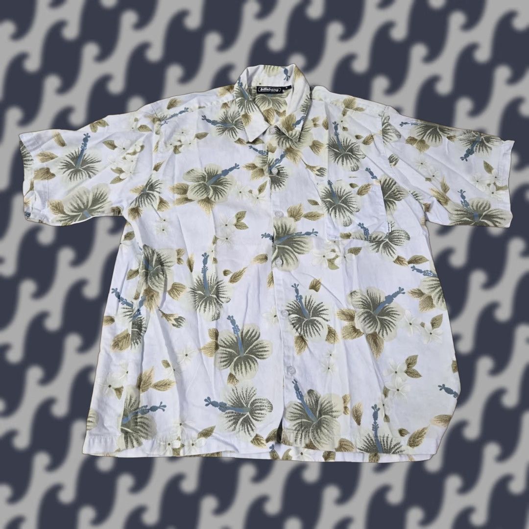 Billabong Billabong Shirt Mens Large Tropical Floral Hawaiian Aloha Button Front Made USA Size US L / EU 52-54 / 3 - 1 Thumbnail