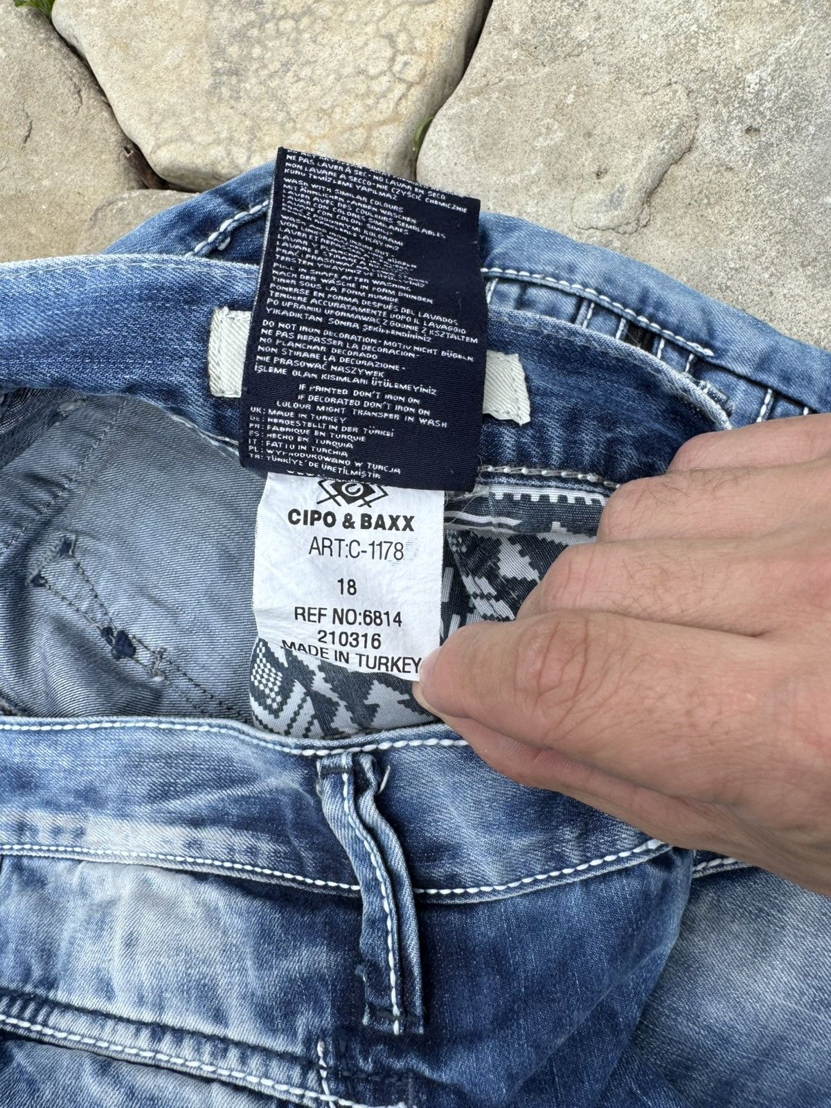 Vintage Vintage Cipo Bax Distressed Patchwork Y2k Rap Pants Size US 34 / EU 50 - 10 Thumbnail