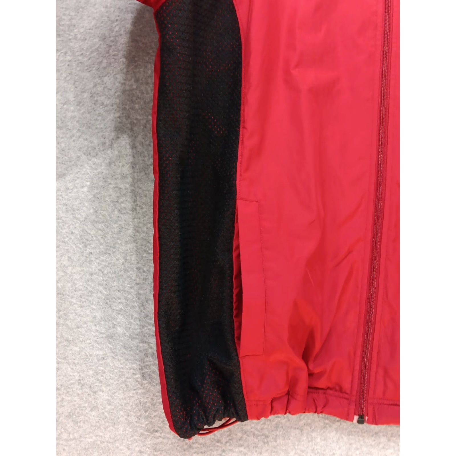 Nike VTG Nike Windbreaker Men’s Jacket 2XL Full Zip Red Black Lined Waist Drawstring Pocket Logo Casual Travel Workwear Hardwear? Size US XXL / EU 58 / 5 - 6 Thumbnail