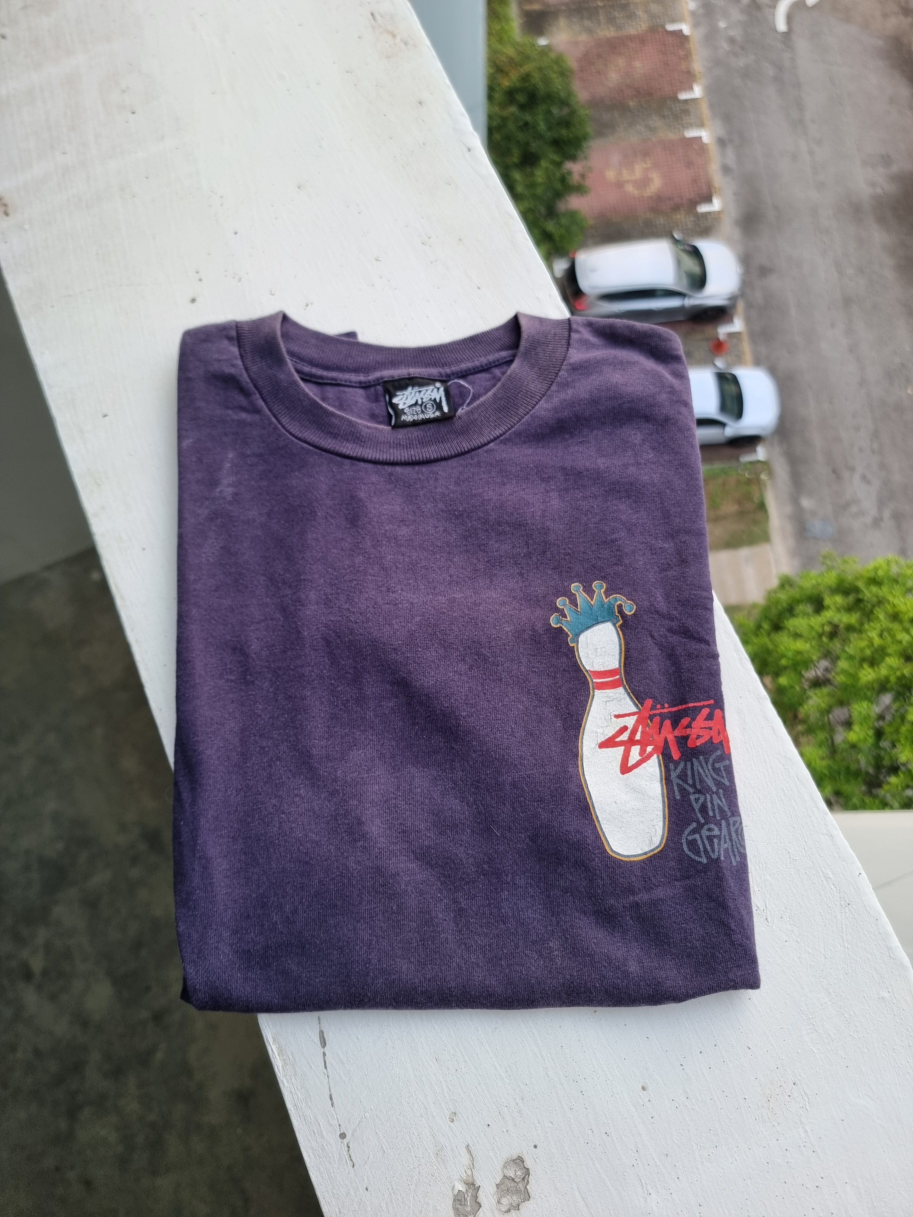 Vintage Vintage stussy bowling king pin t shirt | Grailed