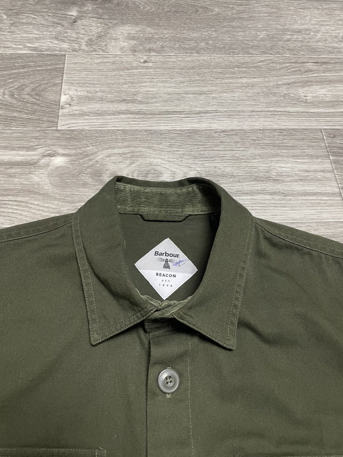 Barbour BARBOUR Beacon Forest Green Twill Overshirt Jacket Size US M / EU 48-50 / 2 - 9 Thumbnail