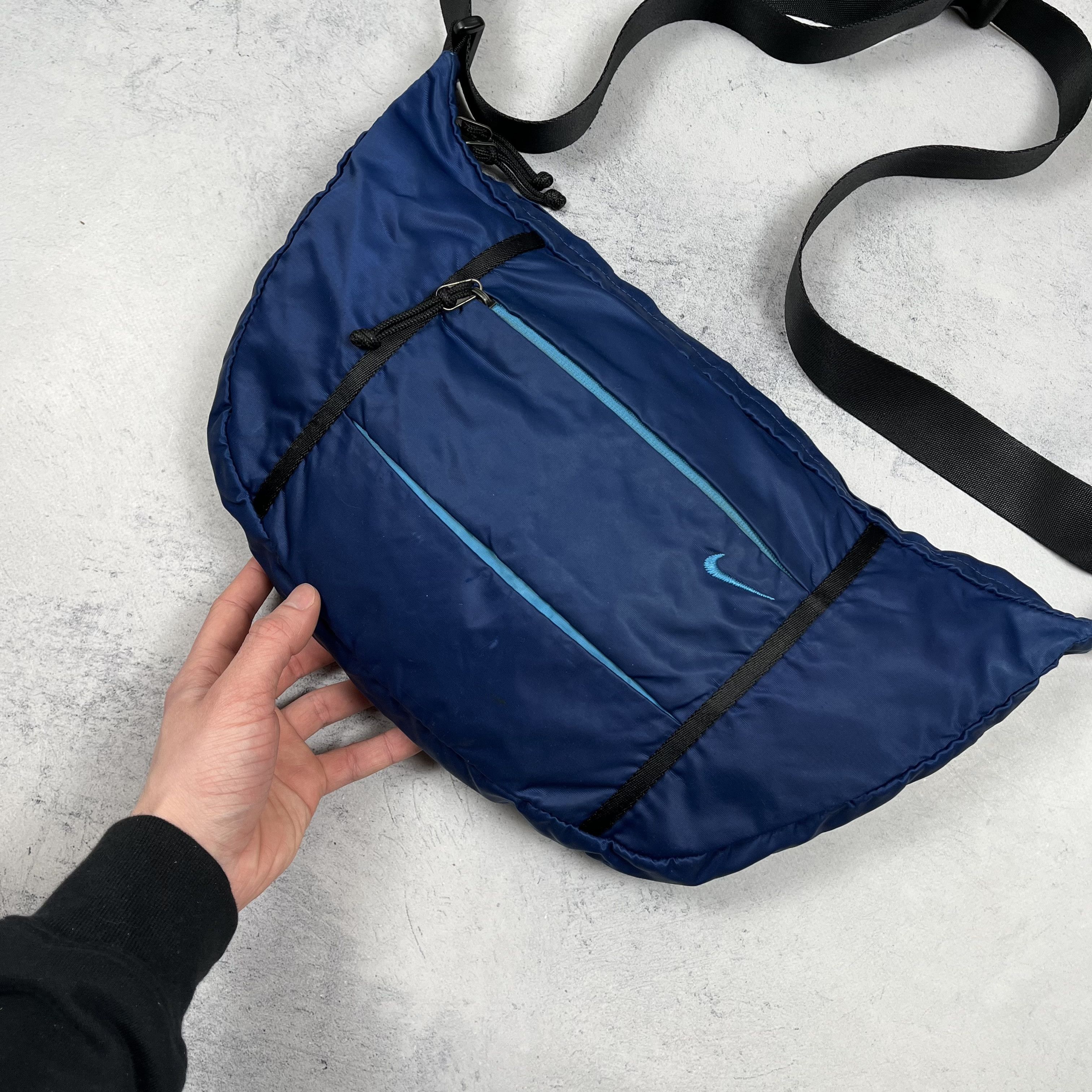 Nike Vintage Nike Swoosh Nylon Shoulder Crossbody Bag 90’s Size ONE SIZE - 5 Thumbnail