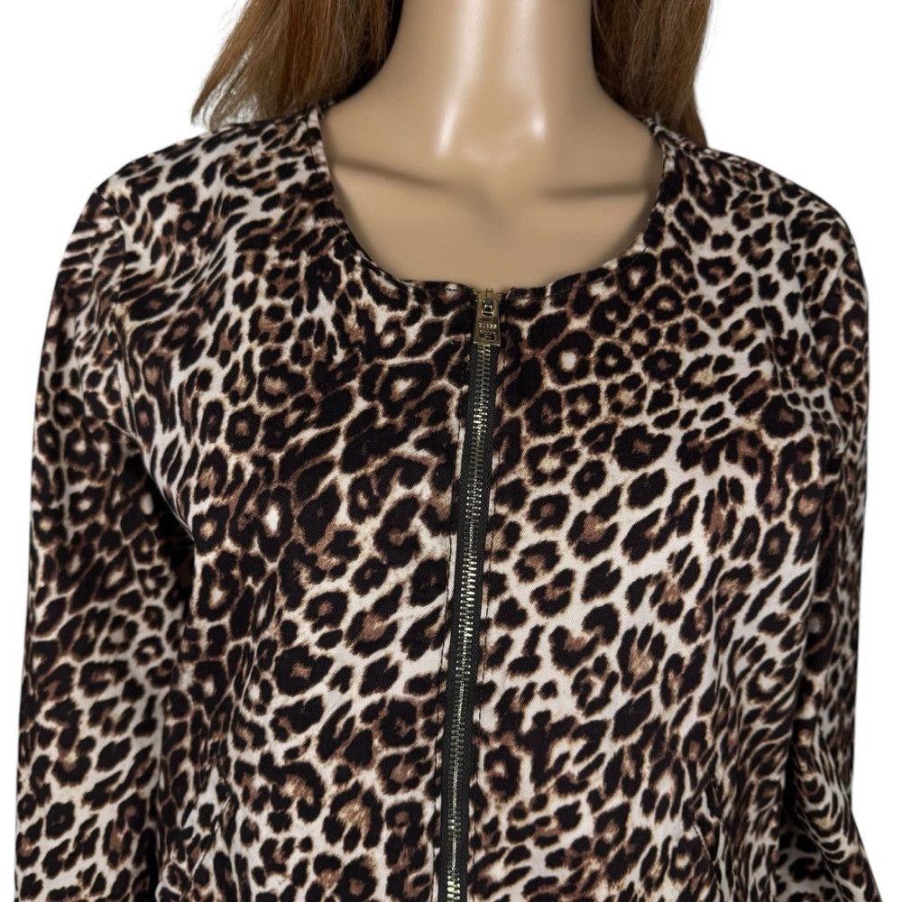 Guess GUESS Leopard-Print Cotton Bomber Jacket Size L Size L / US 10 / IT 46 - 9 Thumbnail